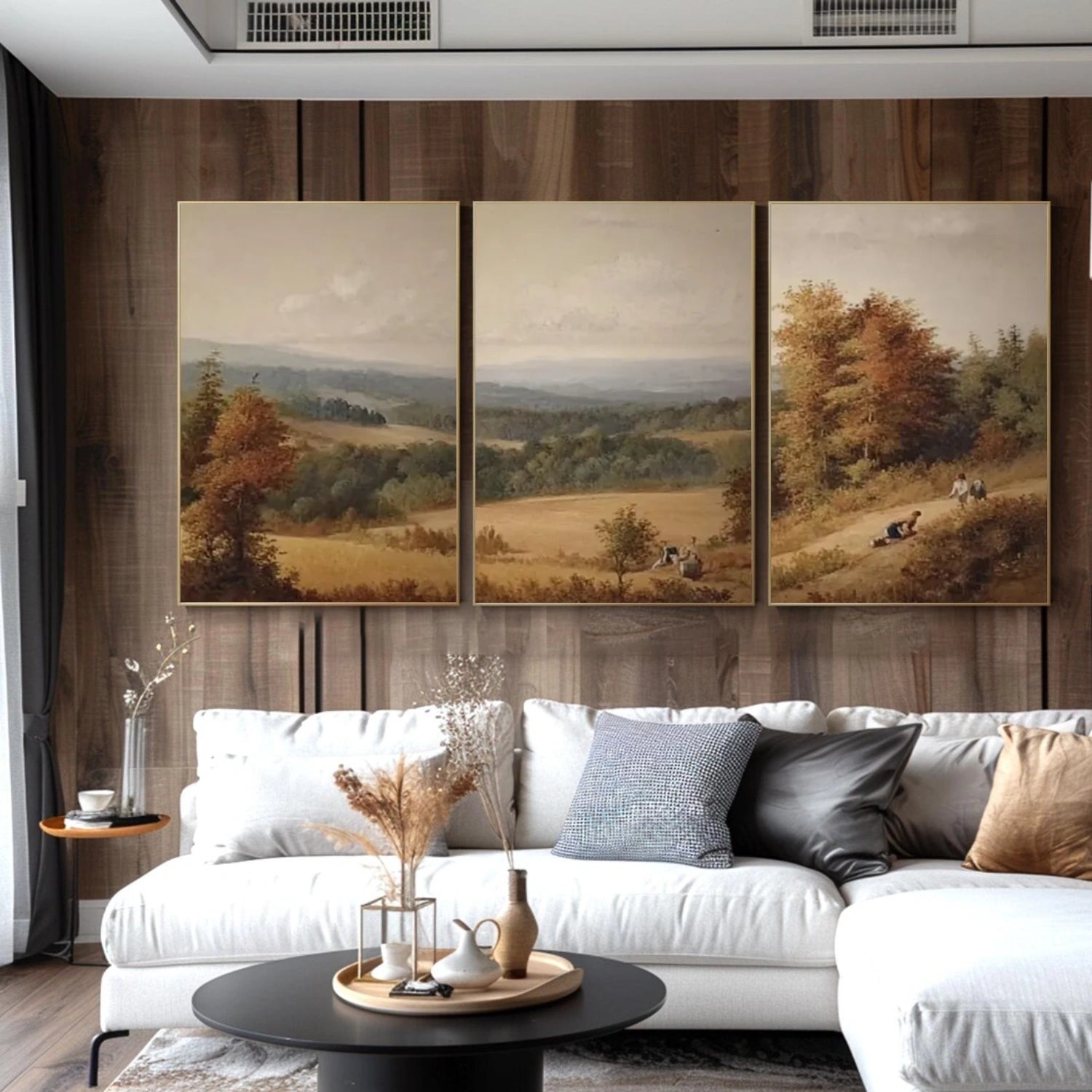 Flower & Tree Abstract Wall Art Set of 3 #ML155