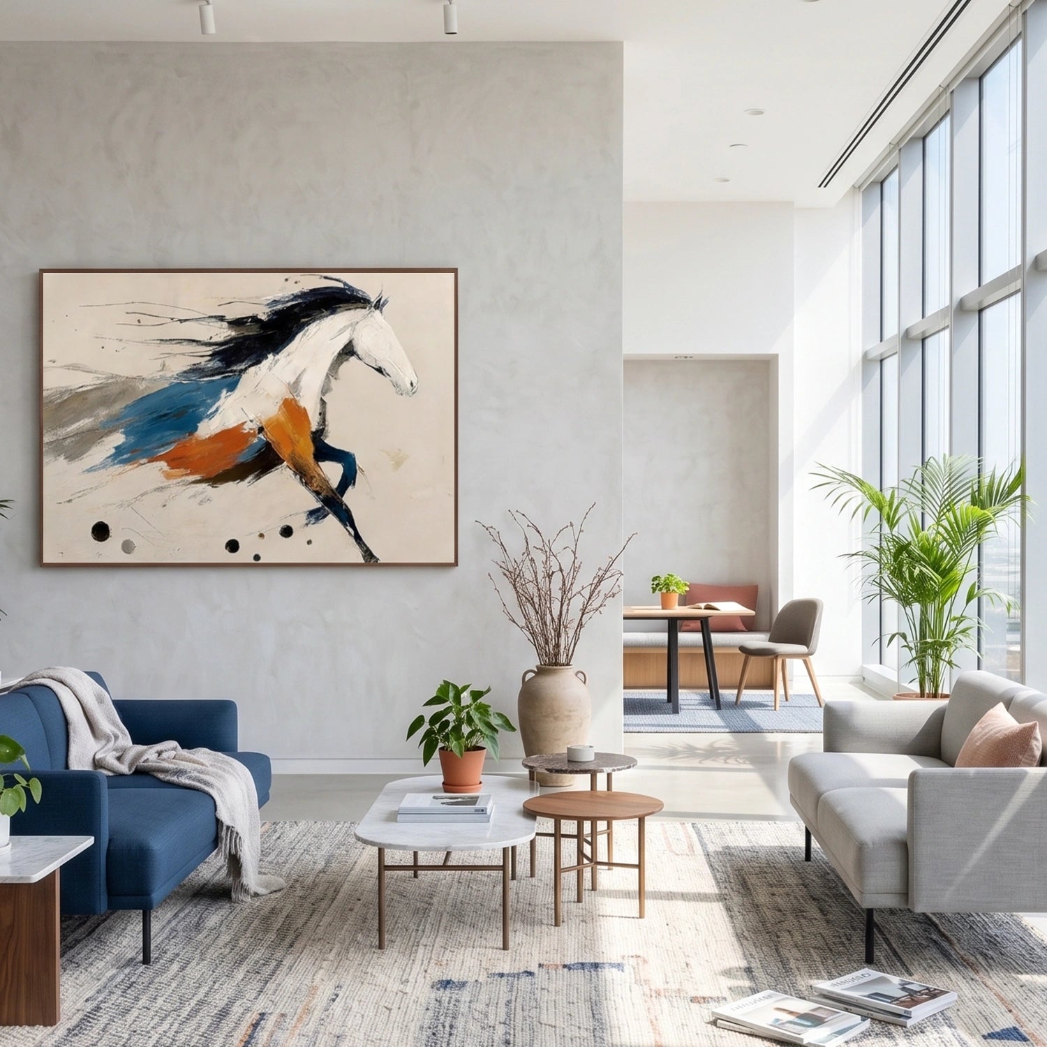 Abstract Animal Horse Wall Art #AL211