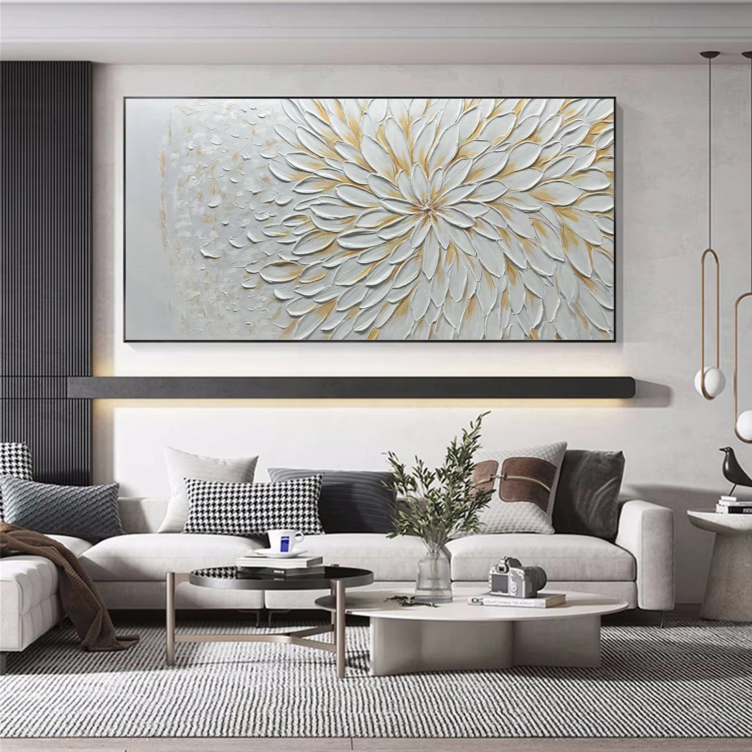 Flower & Tree Abstract Textured Wall Art #ML093