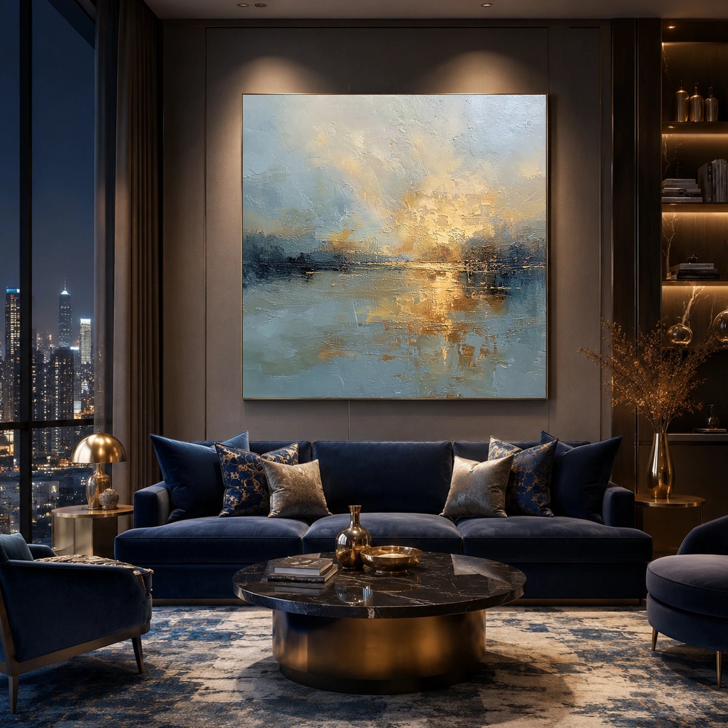 Sea & Sky Abstract Wall Art #MS341