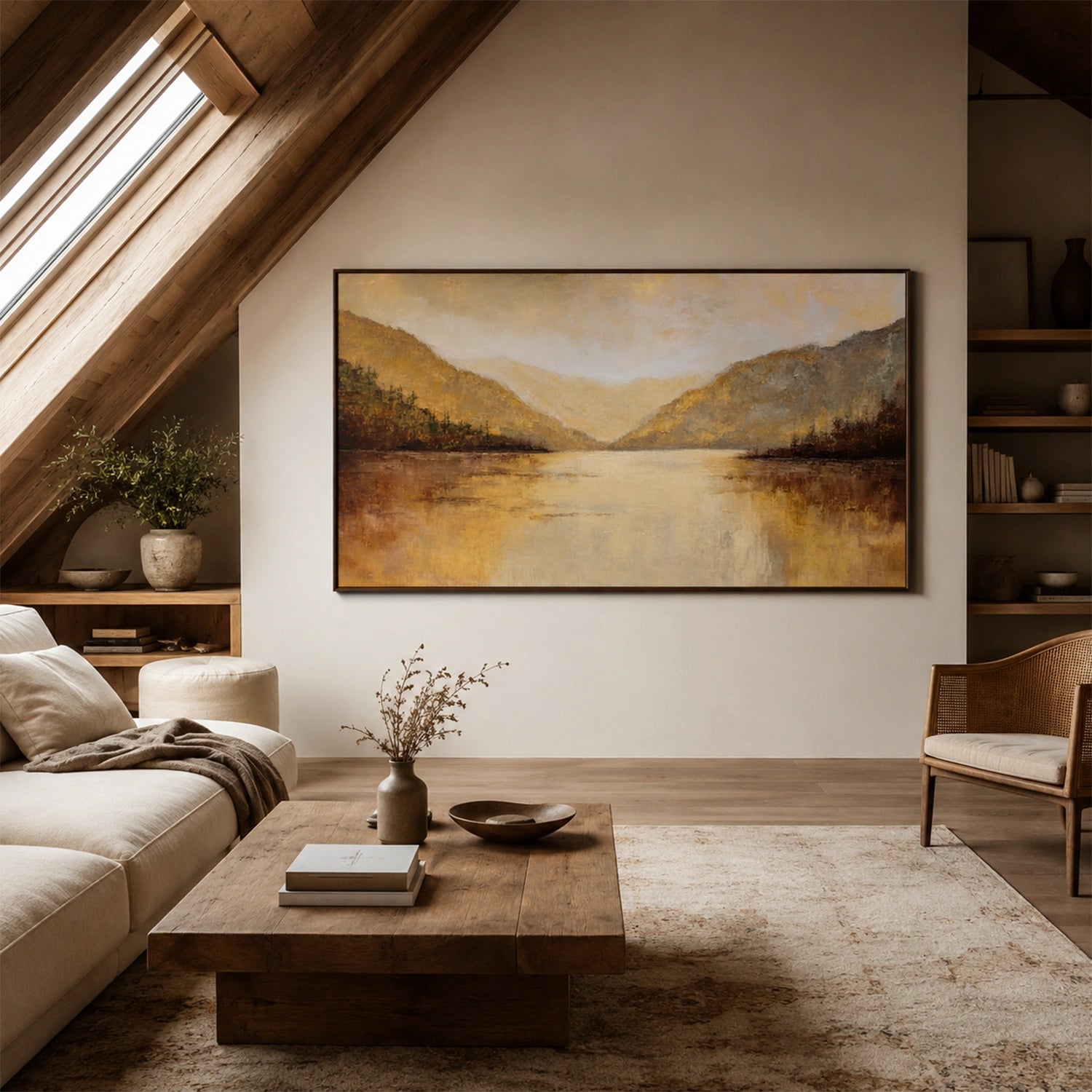 Abstract Mountain Canvas Art #MM409