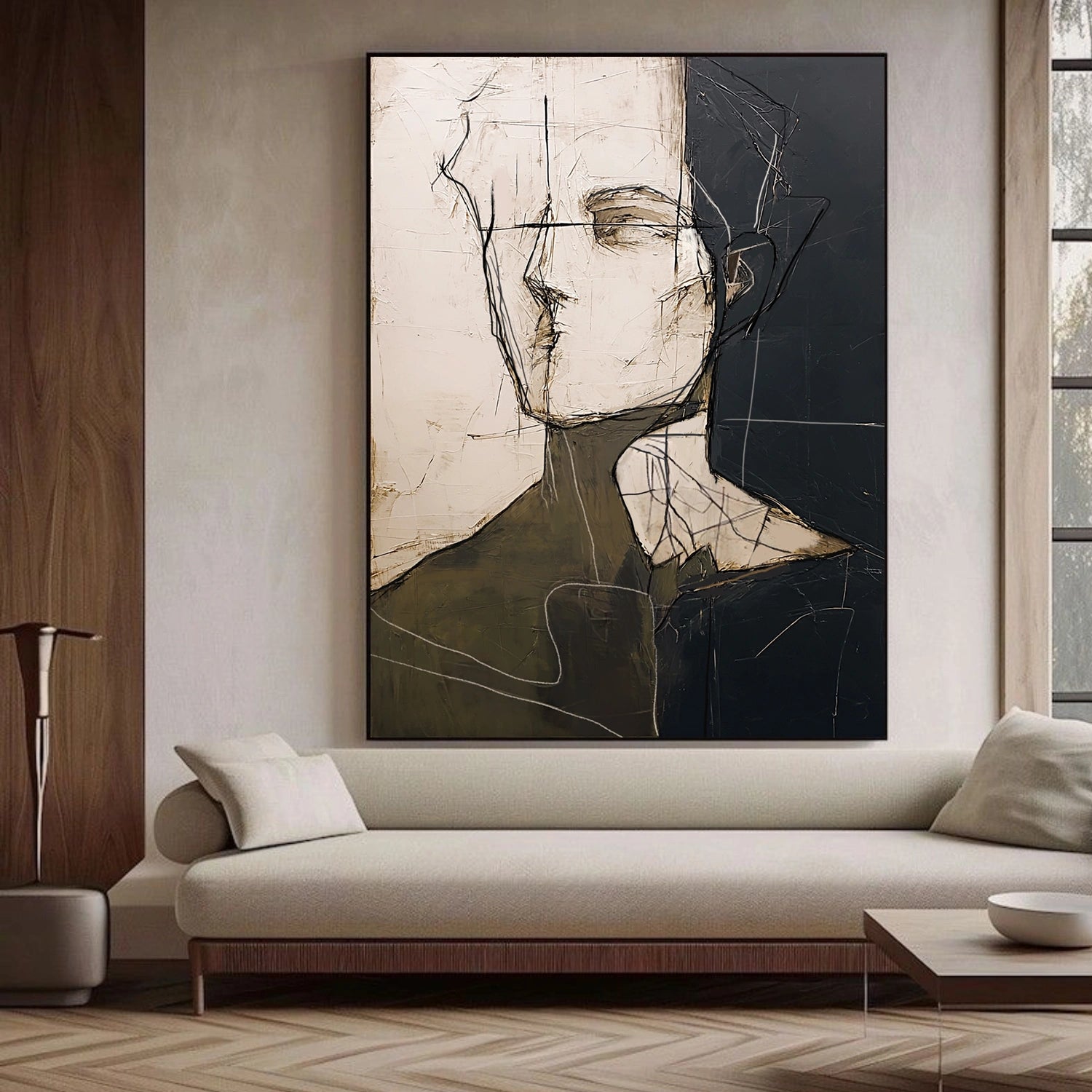 Abstract Portrait Wall Art #AP108