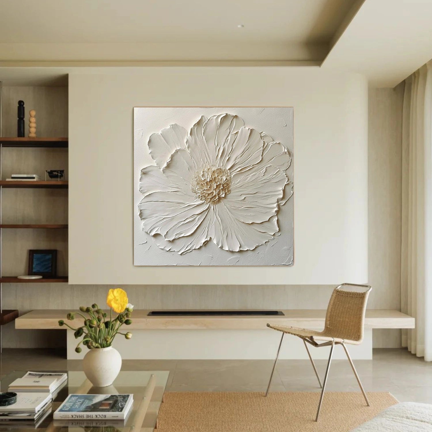 Flower & Tree Abstract Textured Wall Art #ML208