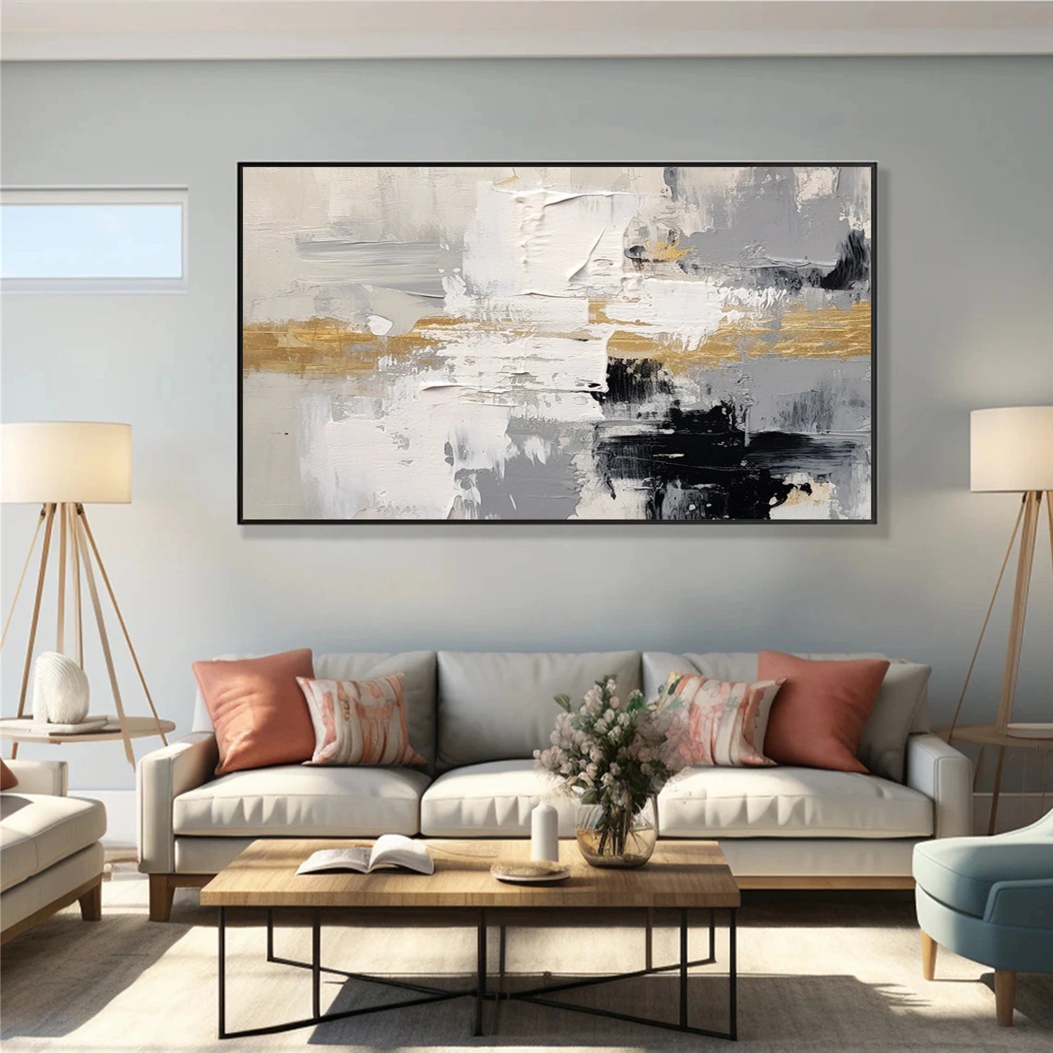 Abstract Textured Canvas Art #WS949