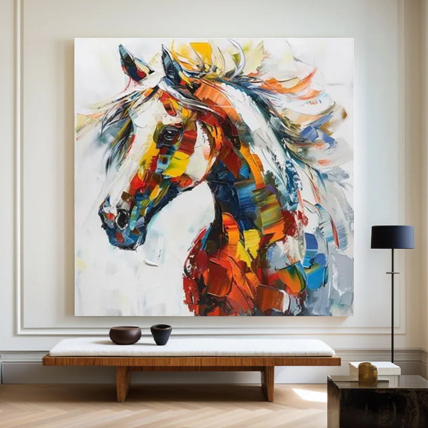 Abstract Animal Horse Wall Art #AL158