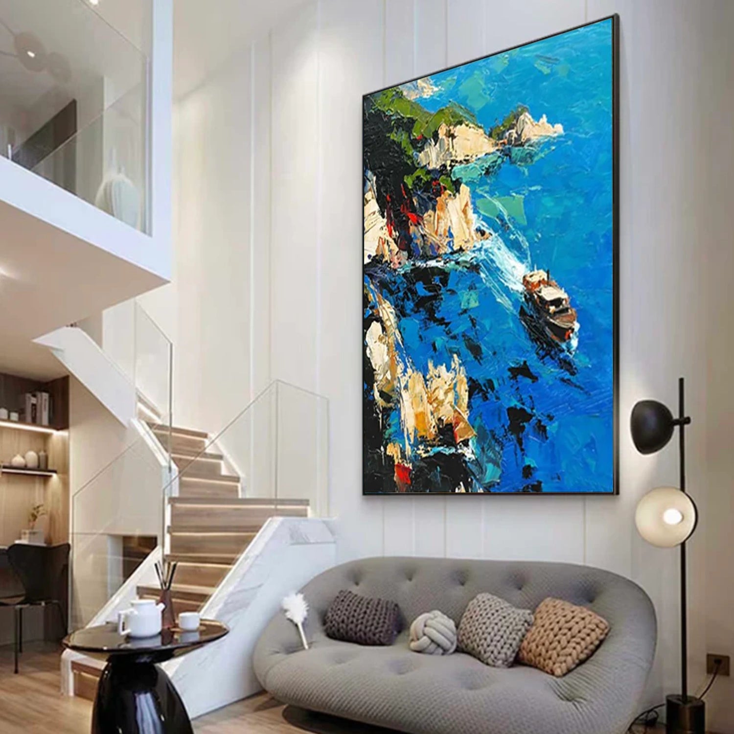 Sea & Sky Abstract Wall Art #MS161