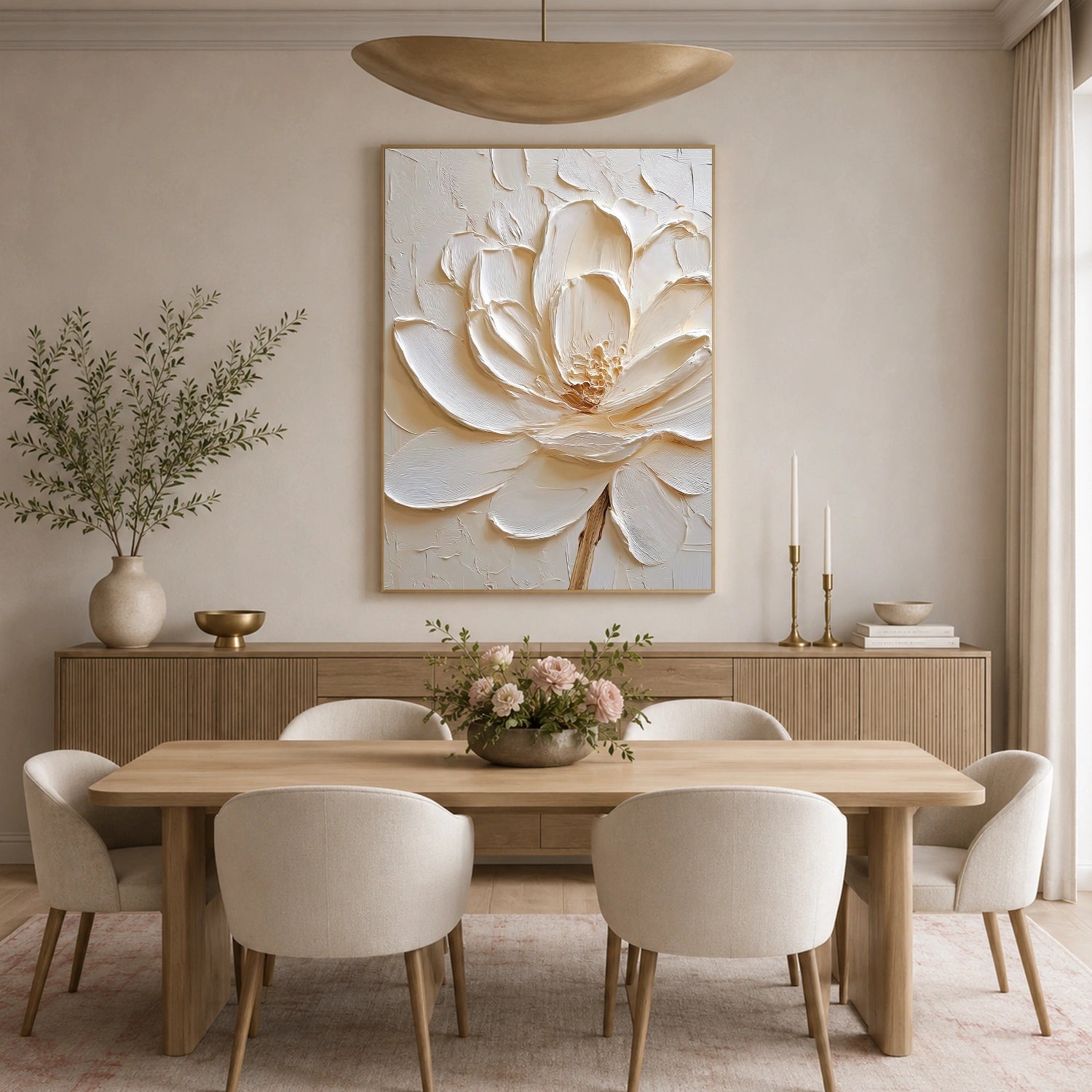 Flower & Tree Abstract Textured Wall Art #ML256