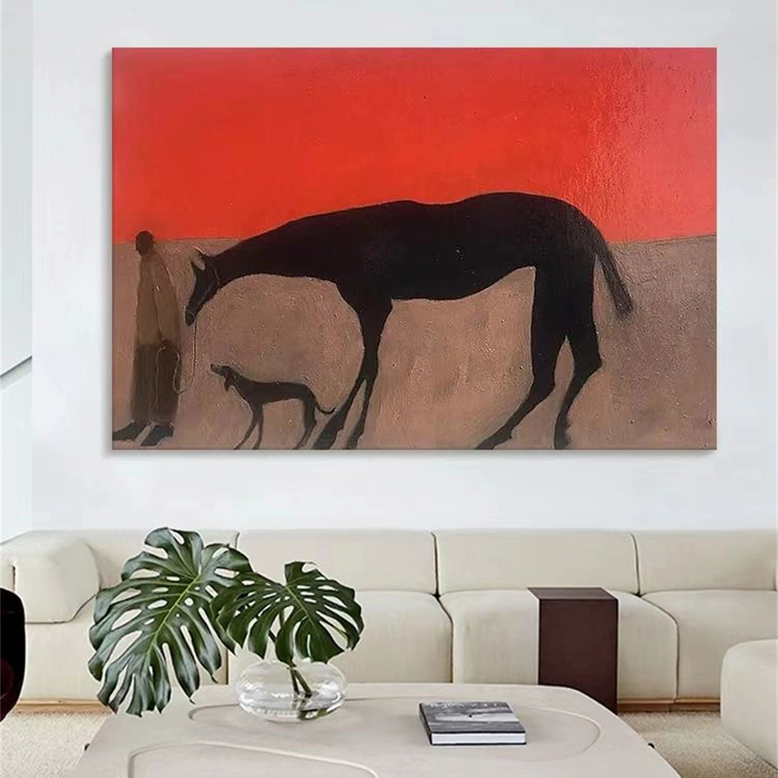 Colorful Horse Abstract Animal Wall Art #AL025