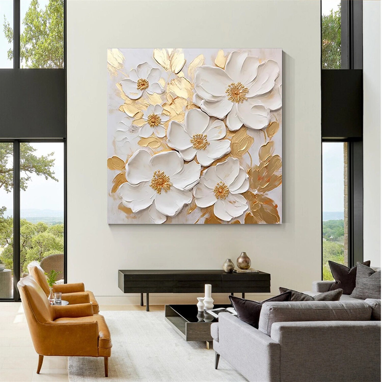 Flower & Tree Abstract Wall Art #ML090