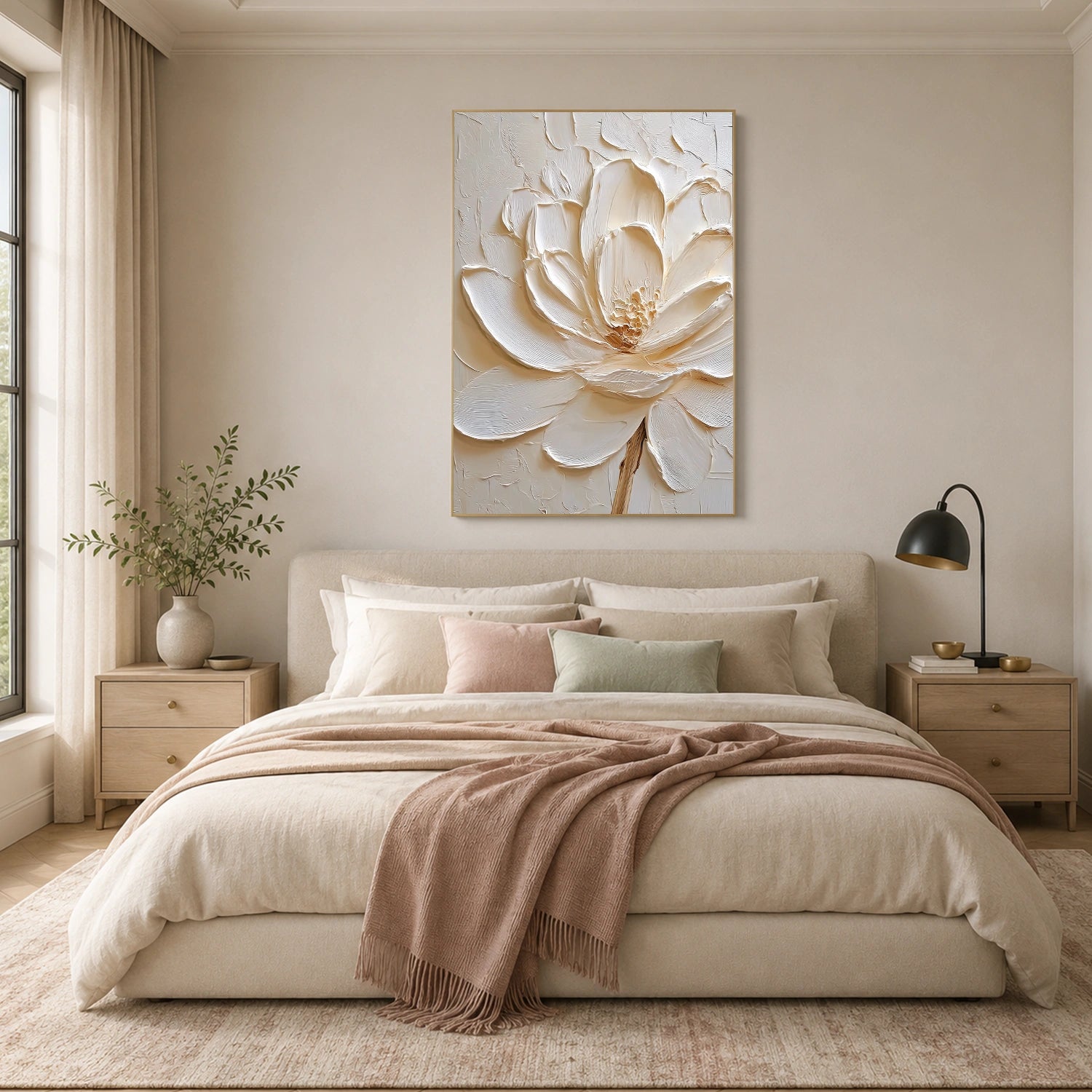 Flower & Tree Abstract Textured Wall Art #ML256