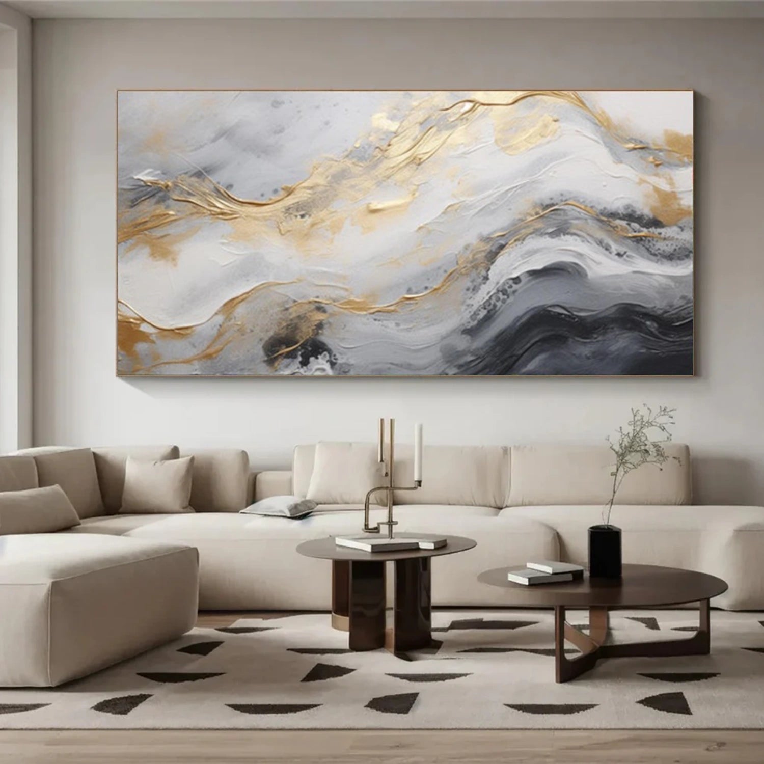 Abstract Textured Canvas Art #WS948