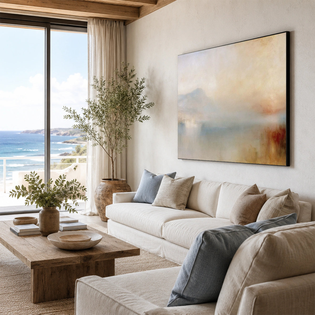 Sea & Sky Abstract Wall Art #MS378