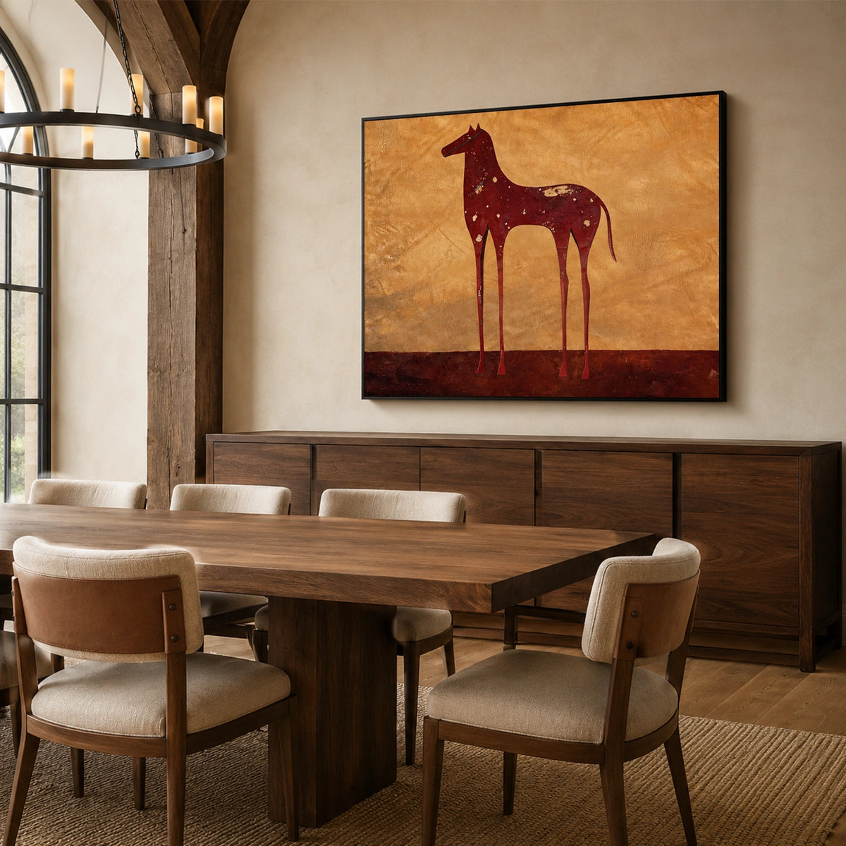 Abstract Animal Horse Wall Art #AL235