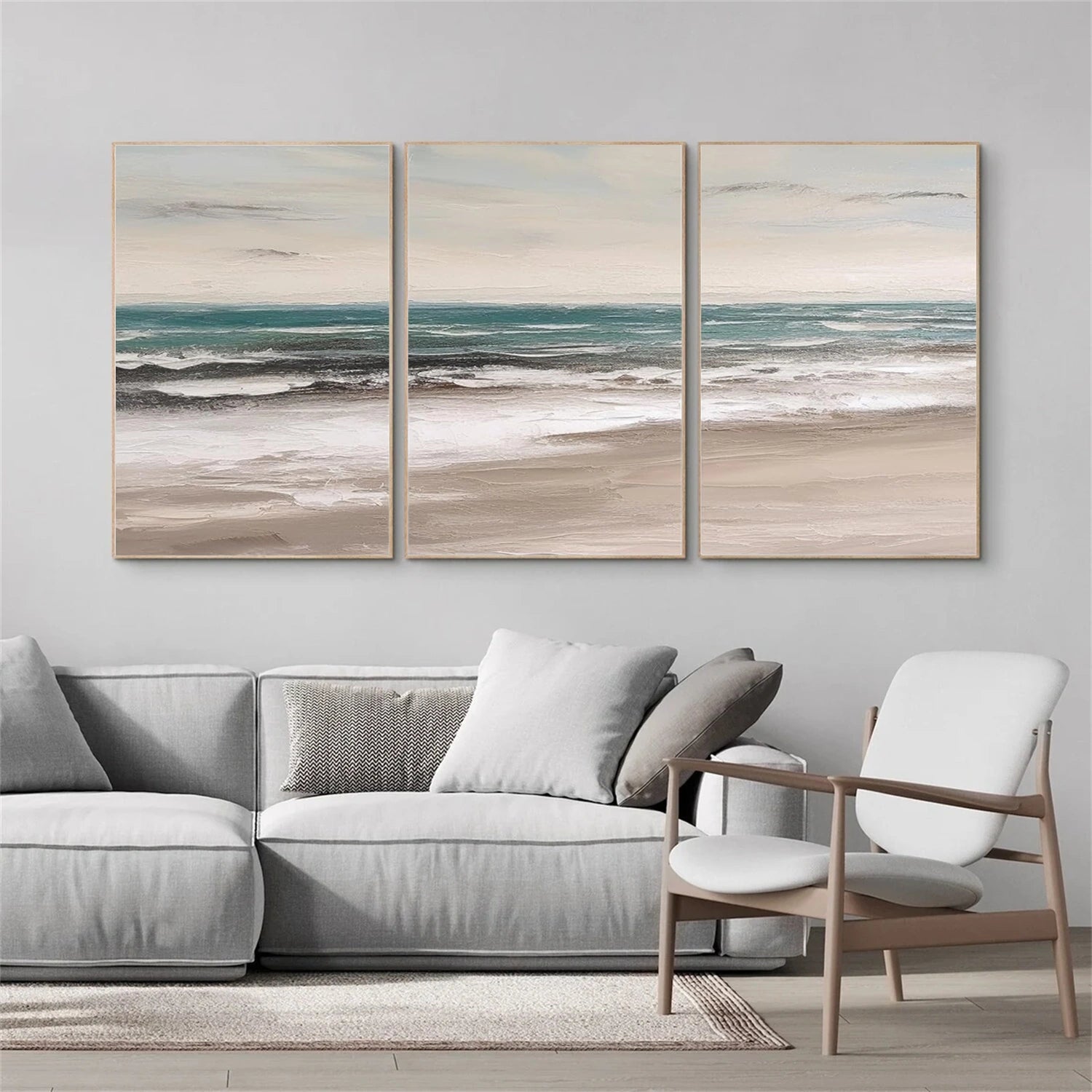 Sea & Sky Textured Art Set of 3 #MS108