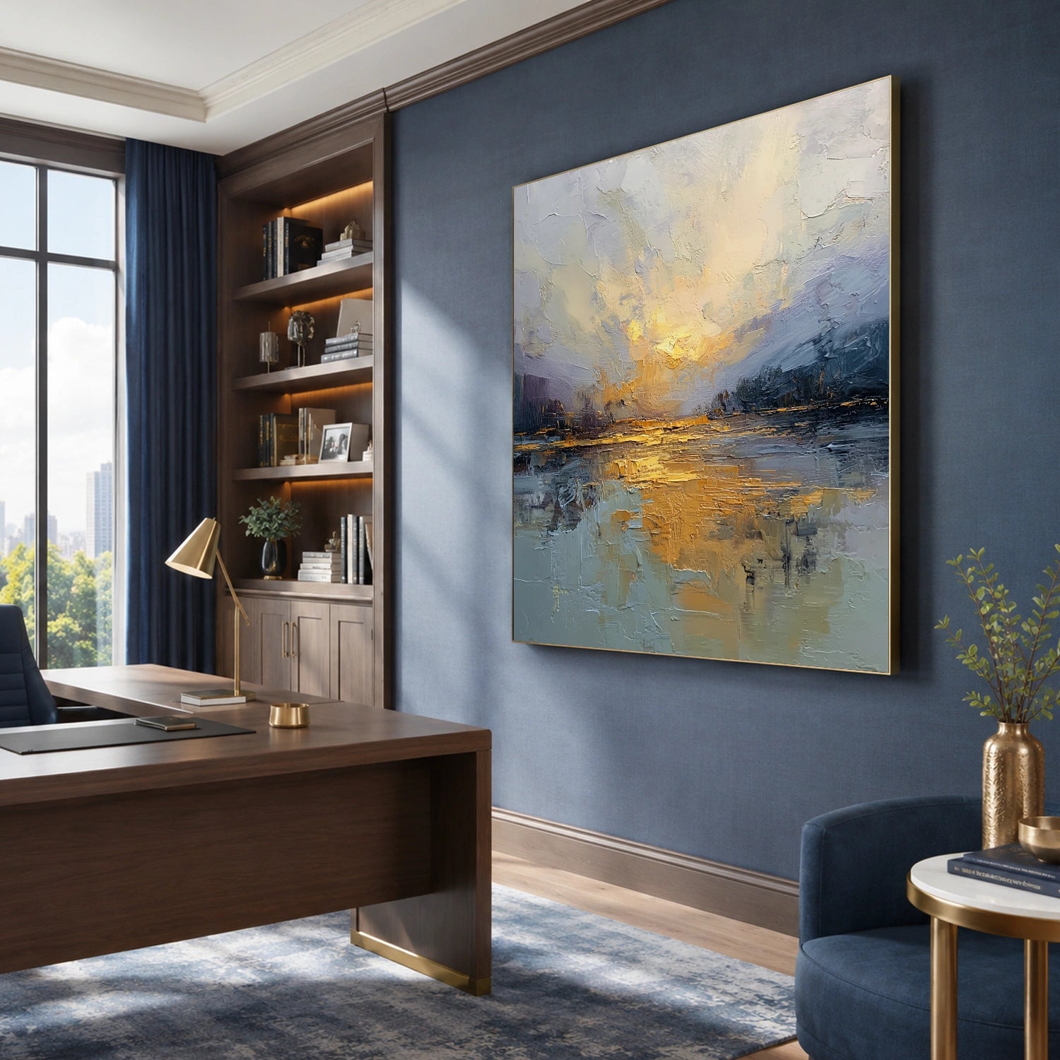 Sea & Sky Abstract Wall Art #MS343