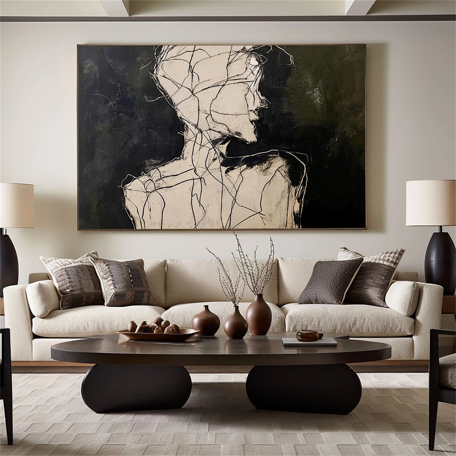 Abstract Portrait Wall Art #AP109
