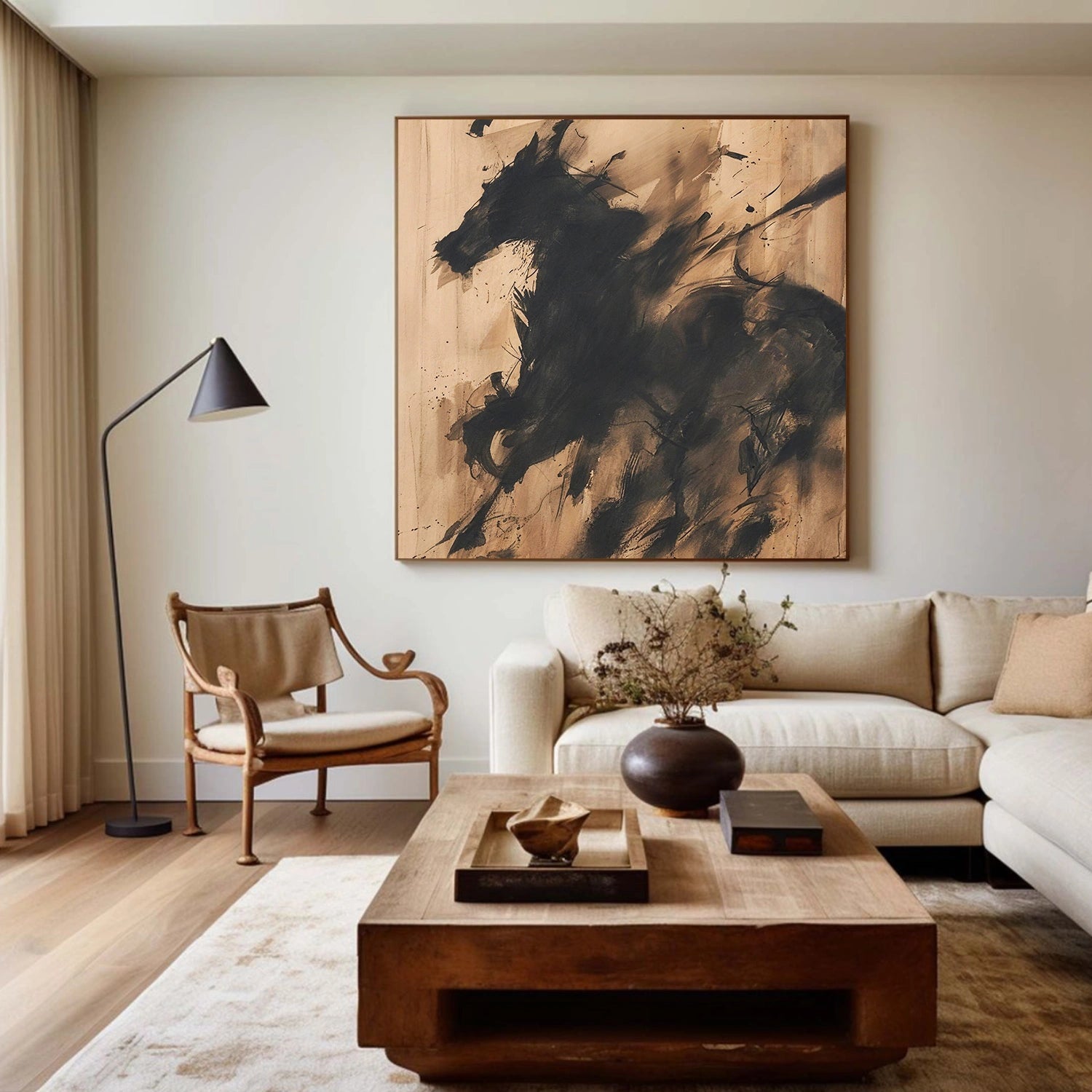 Abstract Animal Horse Wall Art #AL175