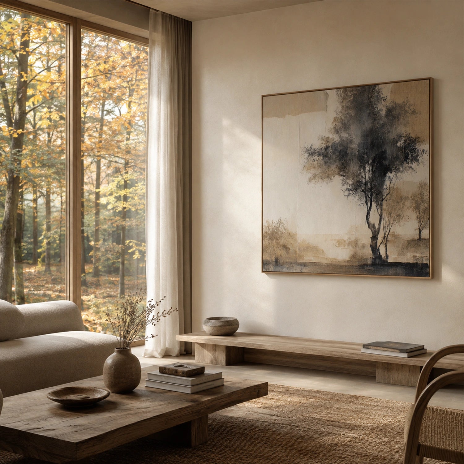Flower & Tree Abstract Wall Art #ML264