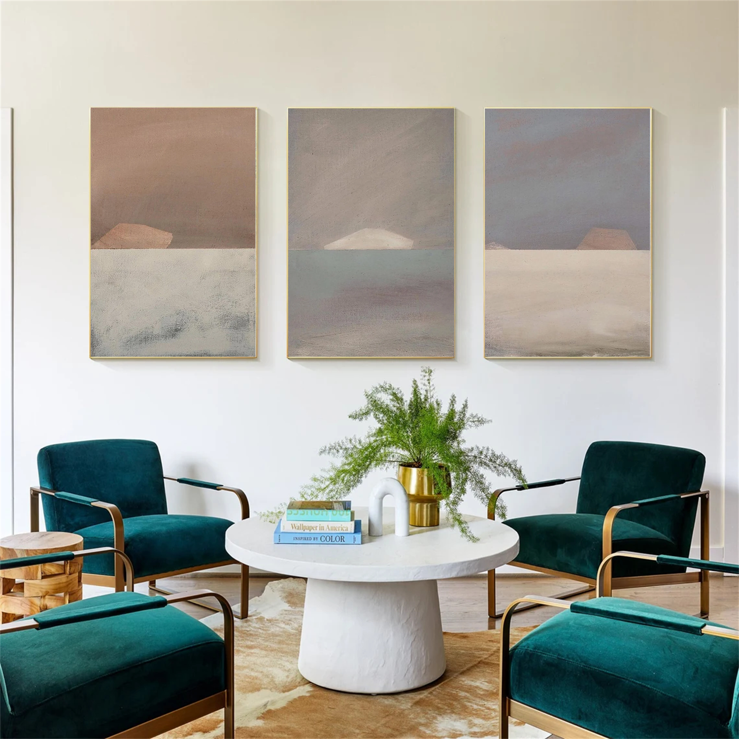Abstract Canvas Art Set of 3 #WS680