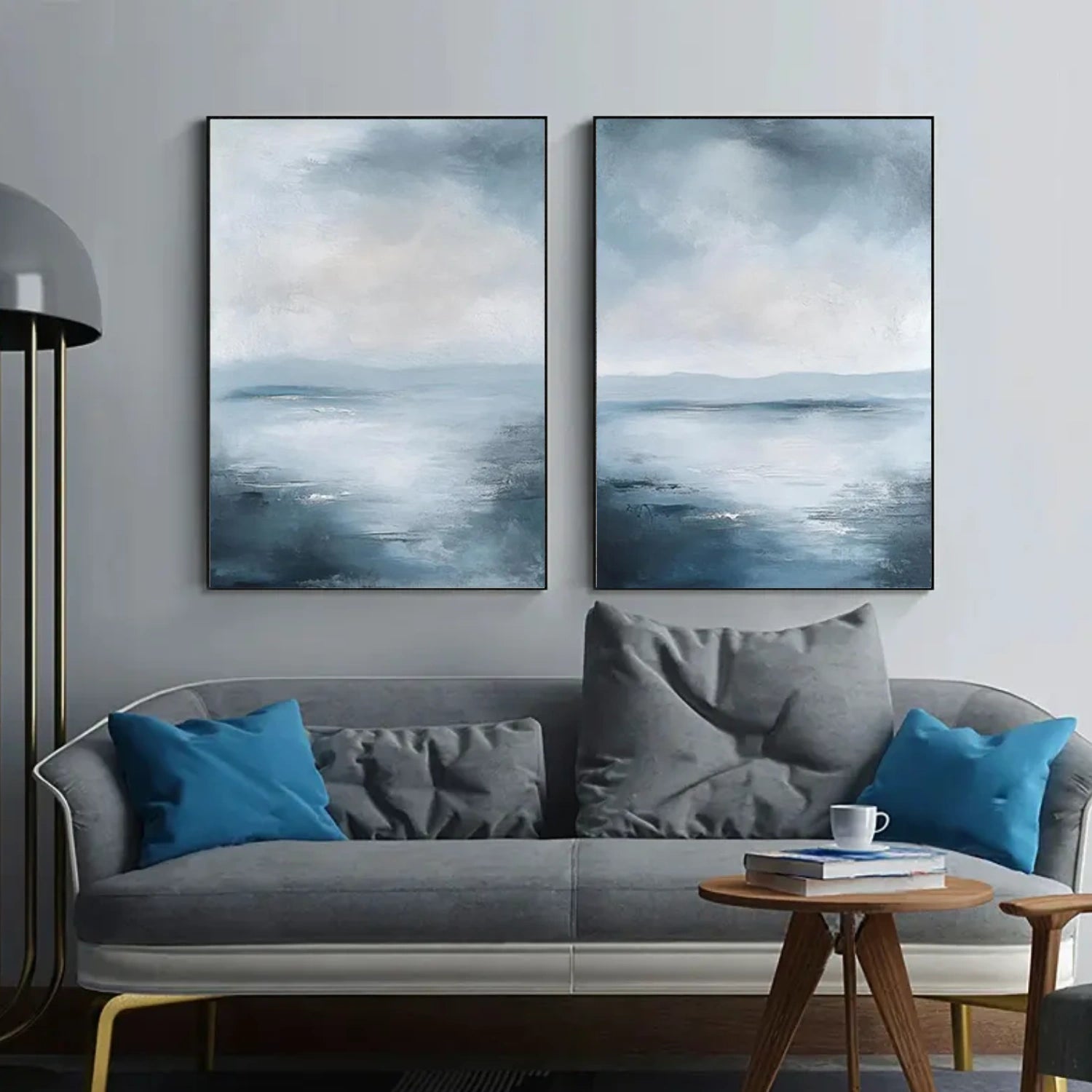 Sea & Sky Abstract Wall Art Set of 2 #MS253