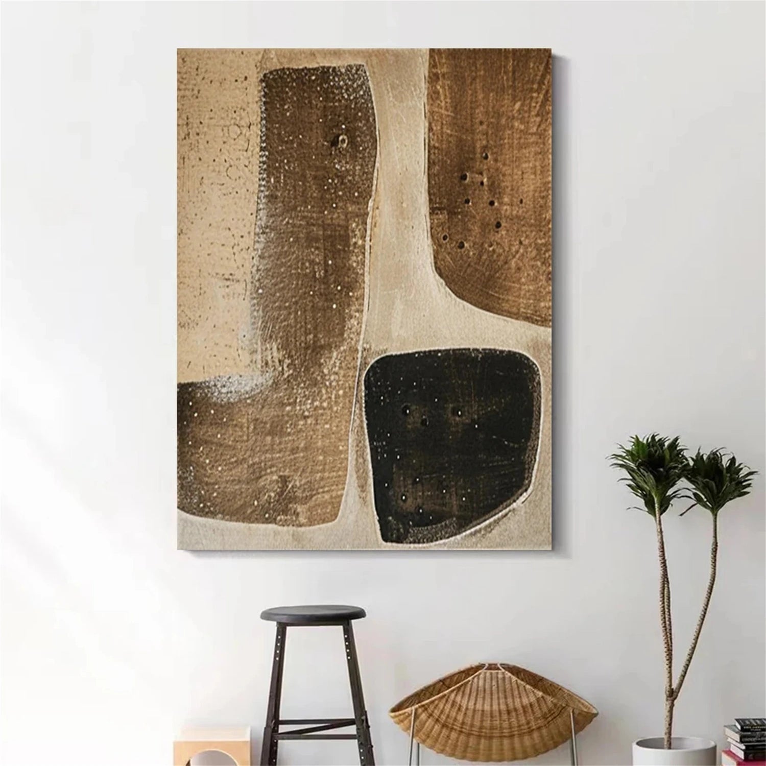 Minimalist Brown & Beige Art #MB017