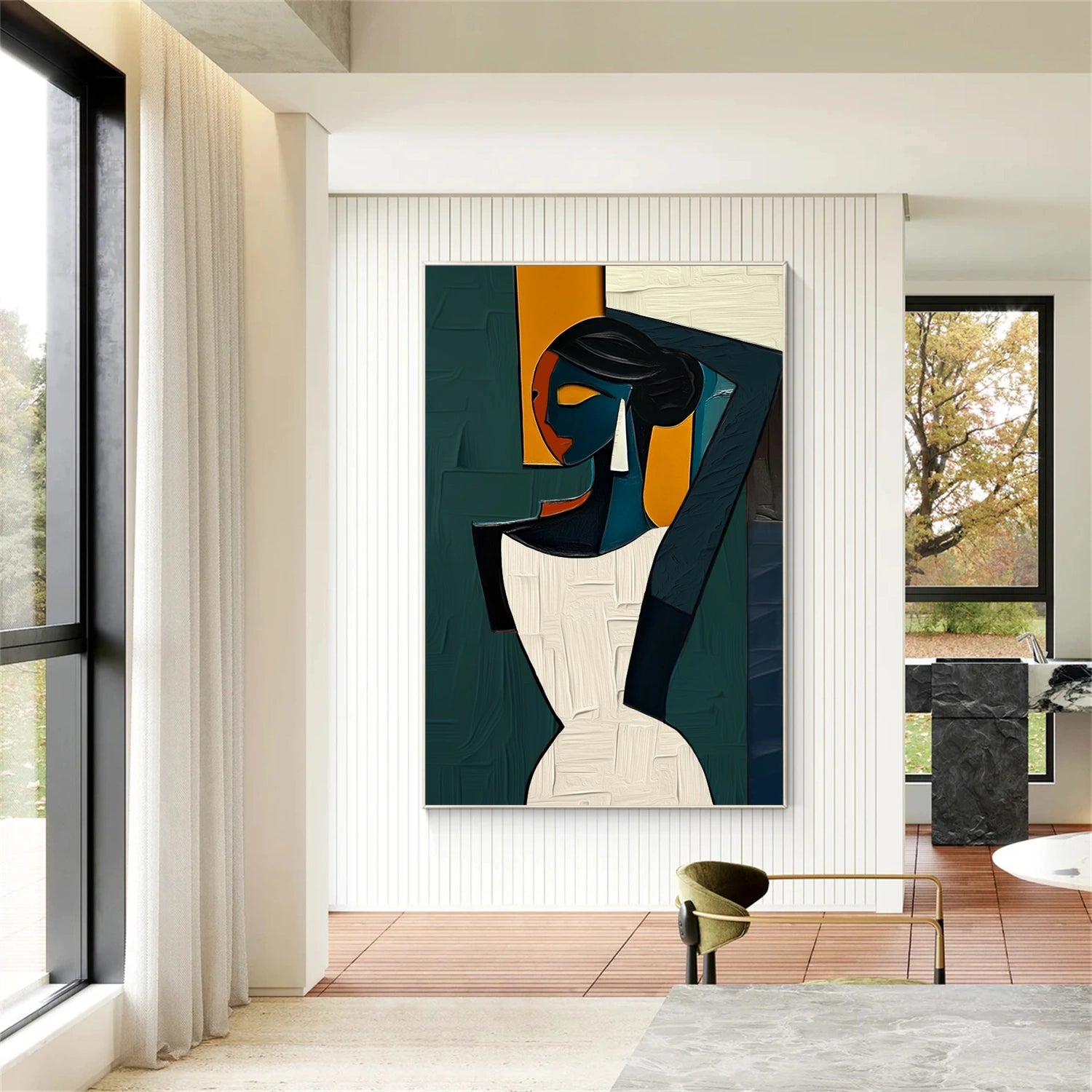 Abstract Portrait Colorful Painting #AP030