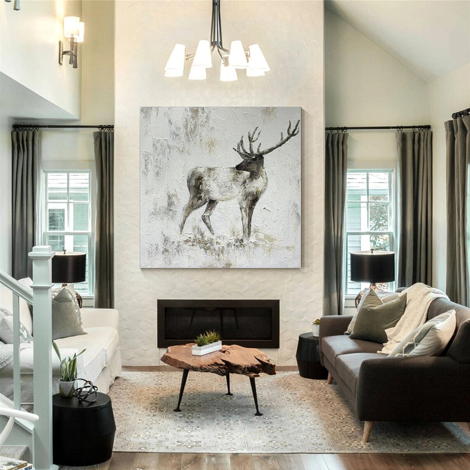 Abstract Animal Wall Art #AL137