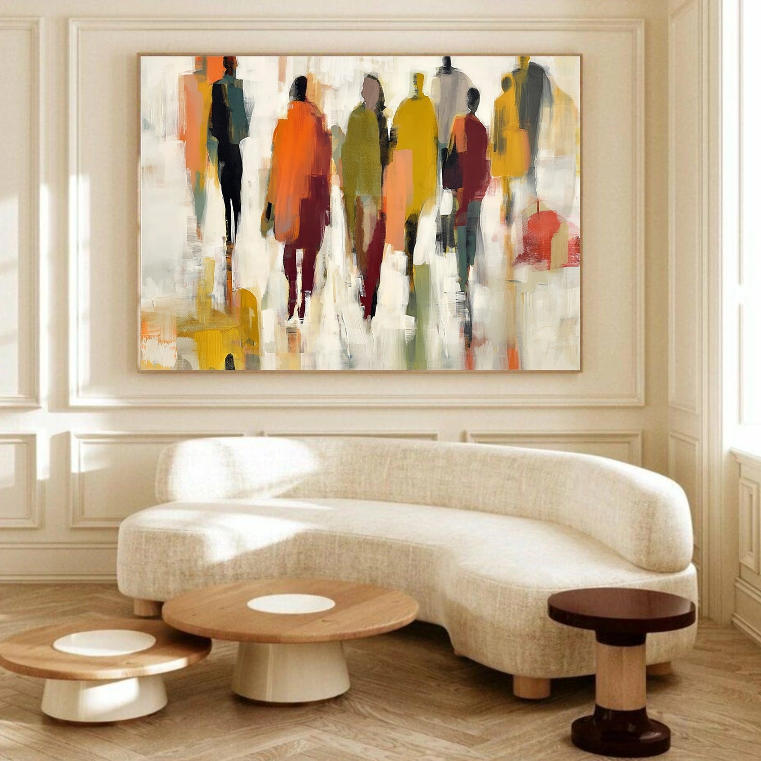 Colorful Abstract Portrait Wall Art #AP088