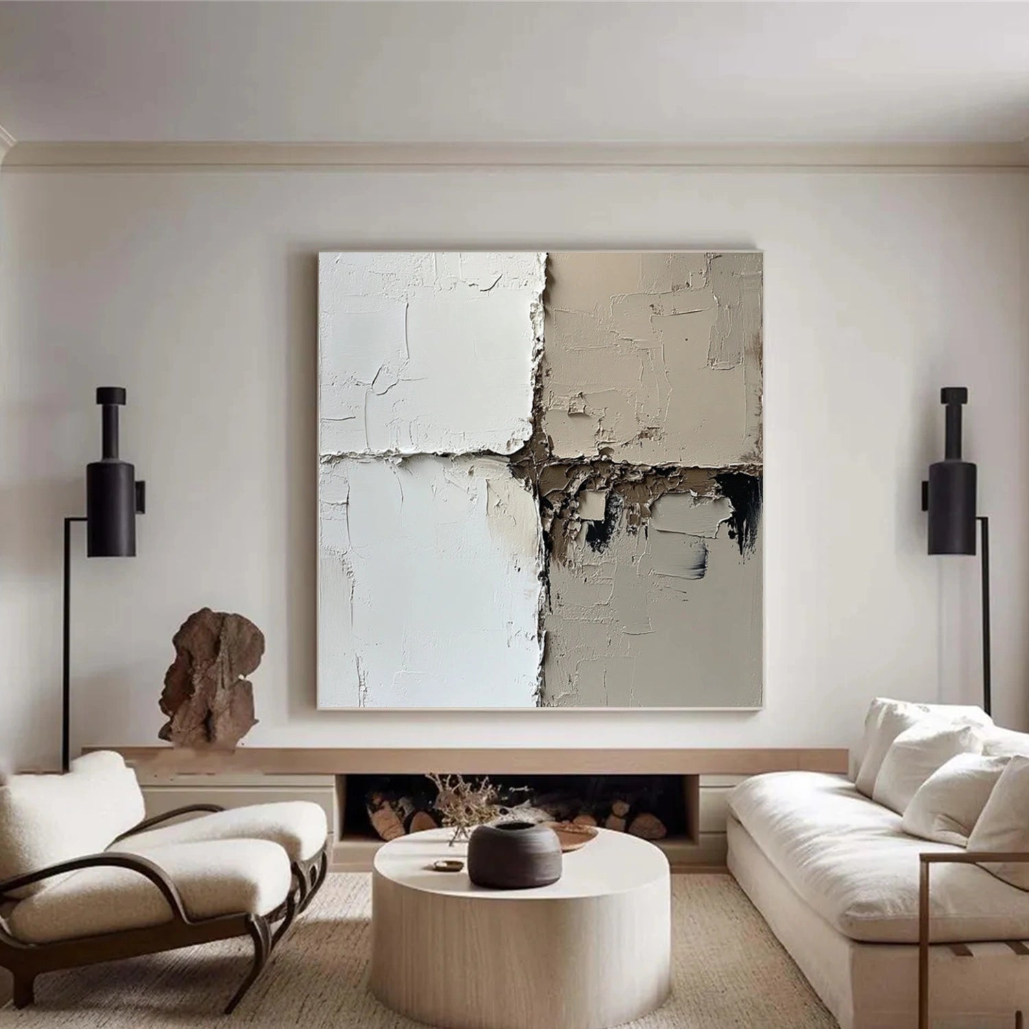 Abstract Textured Canvas Art #WS943