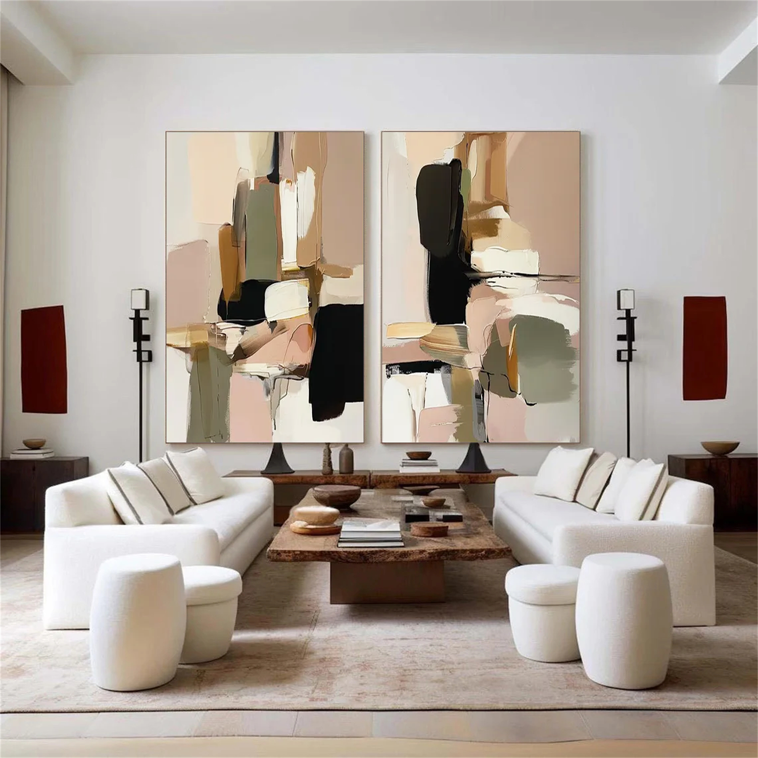 Abstract Canvas Art Set of 2 #WS662