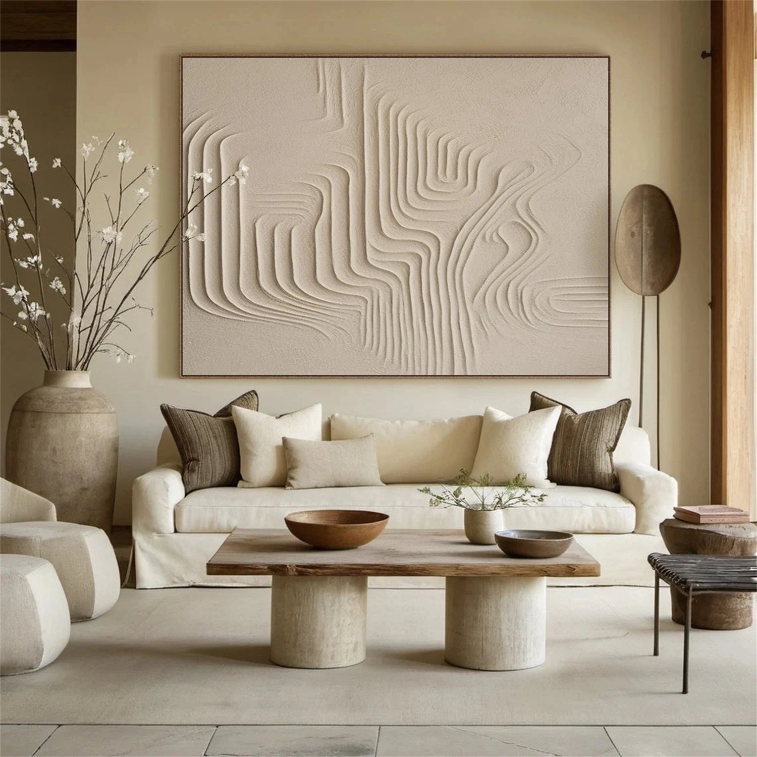 Minimalist Brown & Beige Art #MB027