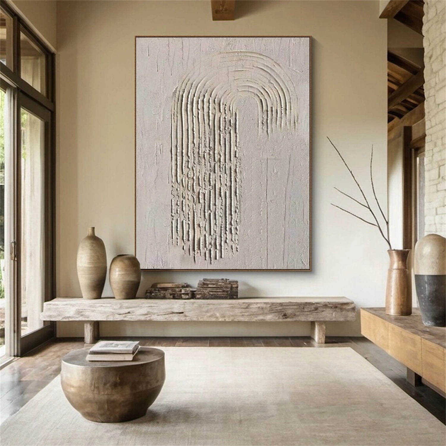 Minimalist Brown & Beige Art #MB006