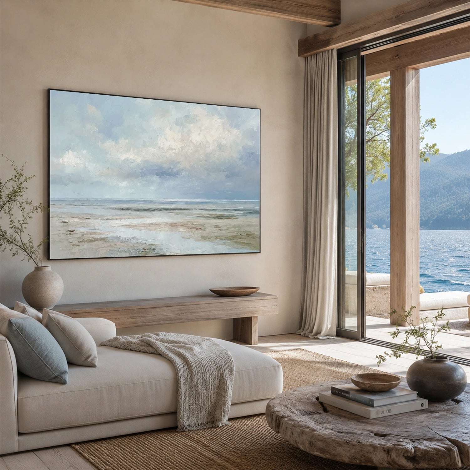 Sea & Sky Abstract Wall Art #MS350