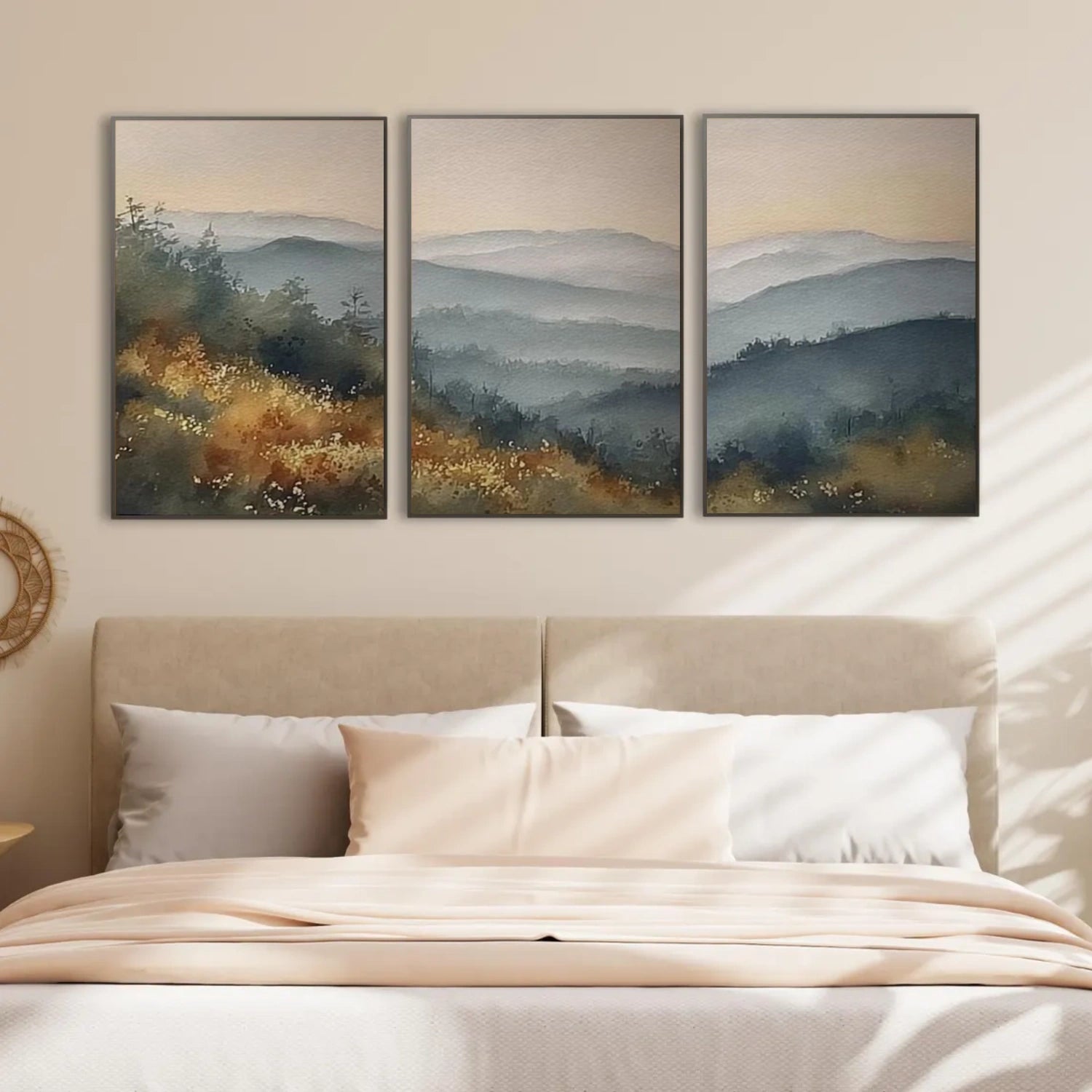 Flower & Tree Abstract Wall Art Set of 3 #ML156