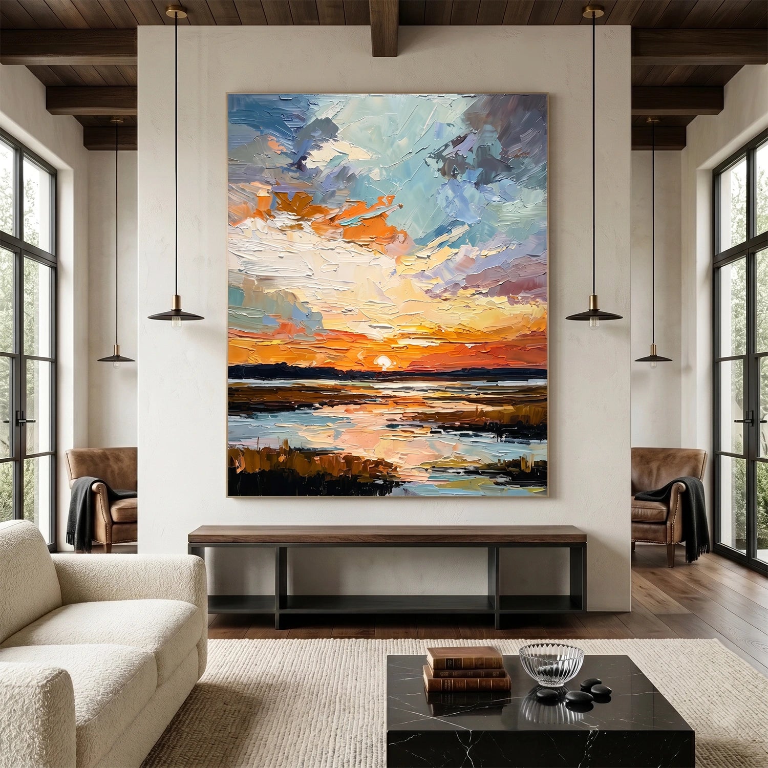 Sea & Sky Abstract Wall Art #MS299