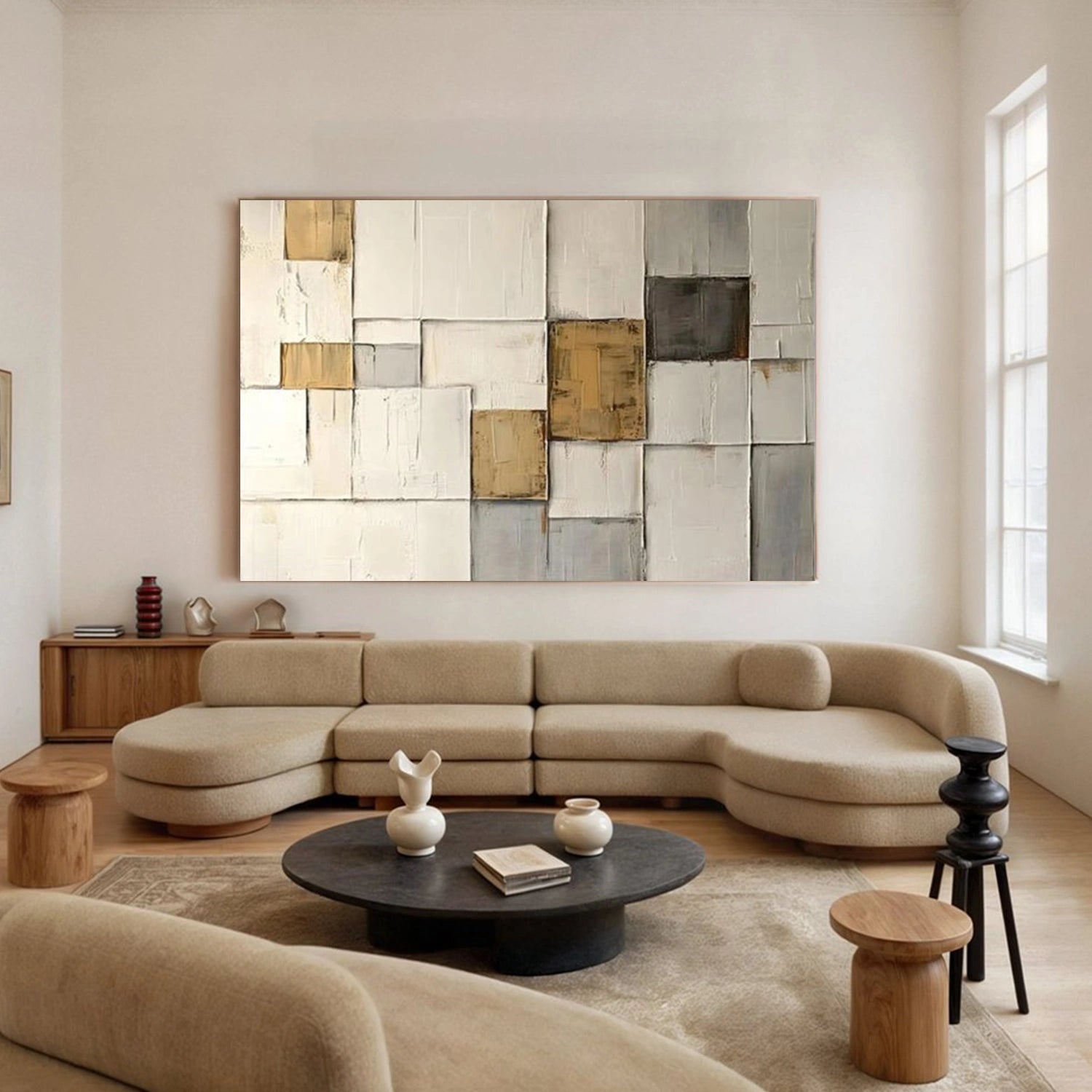 Wabi Sabi Textured Canvas Art #WS971