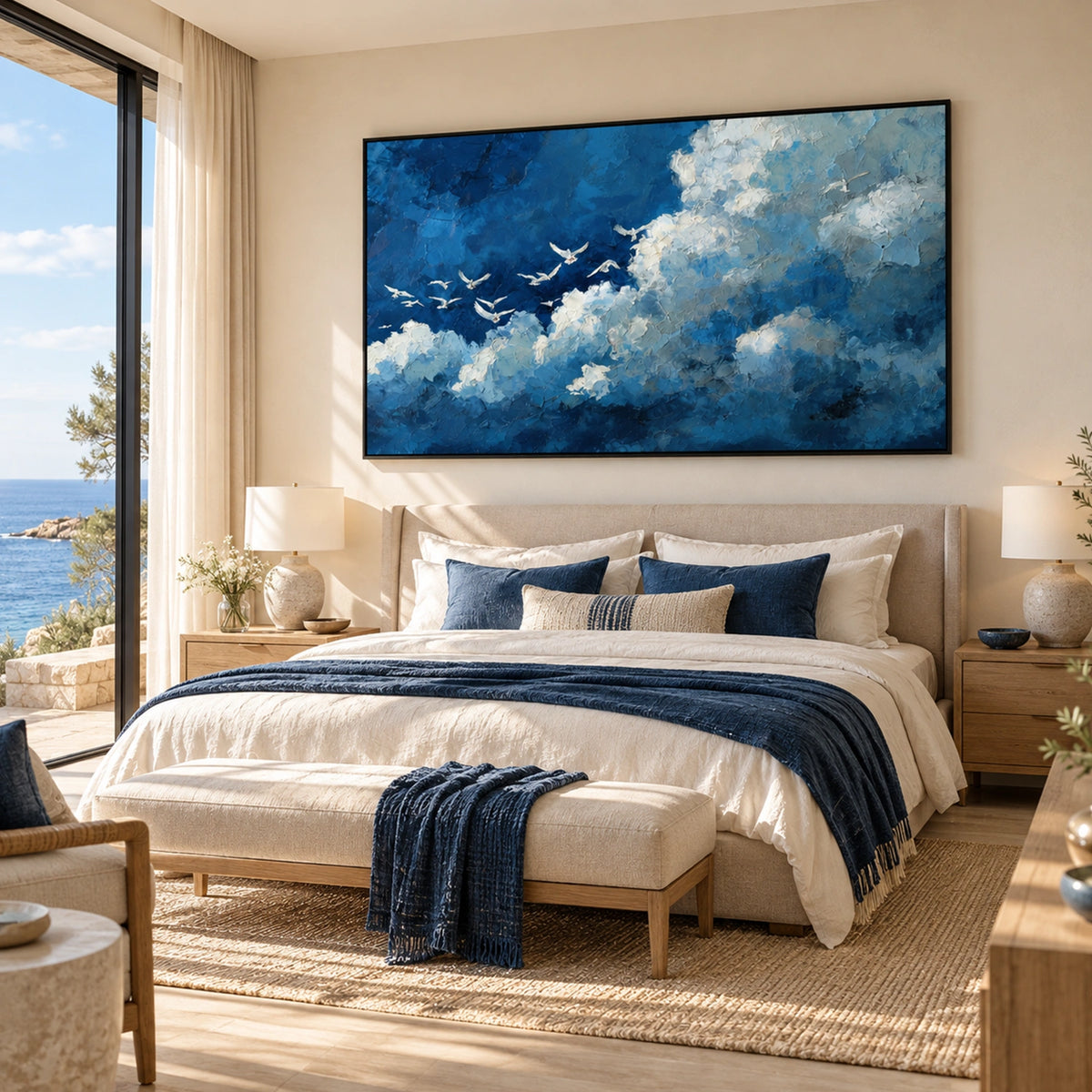 Sea & Sky Abstract Wall Art #MS375