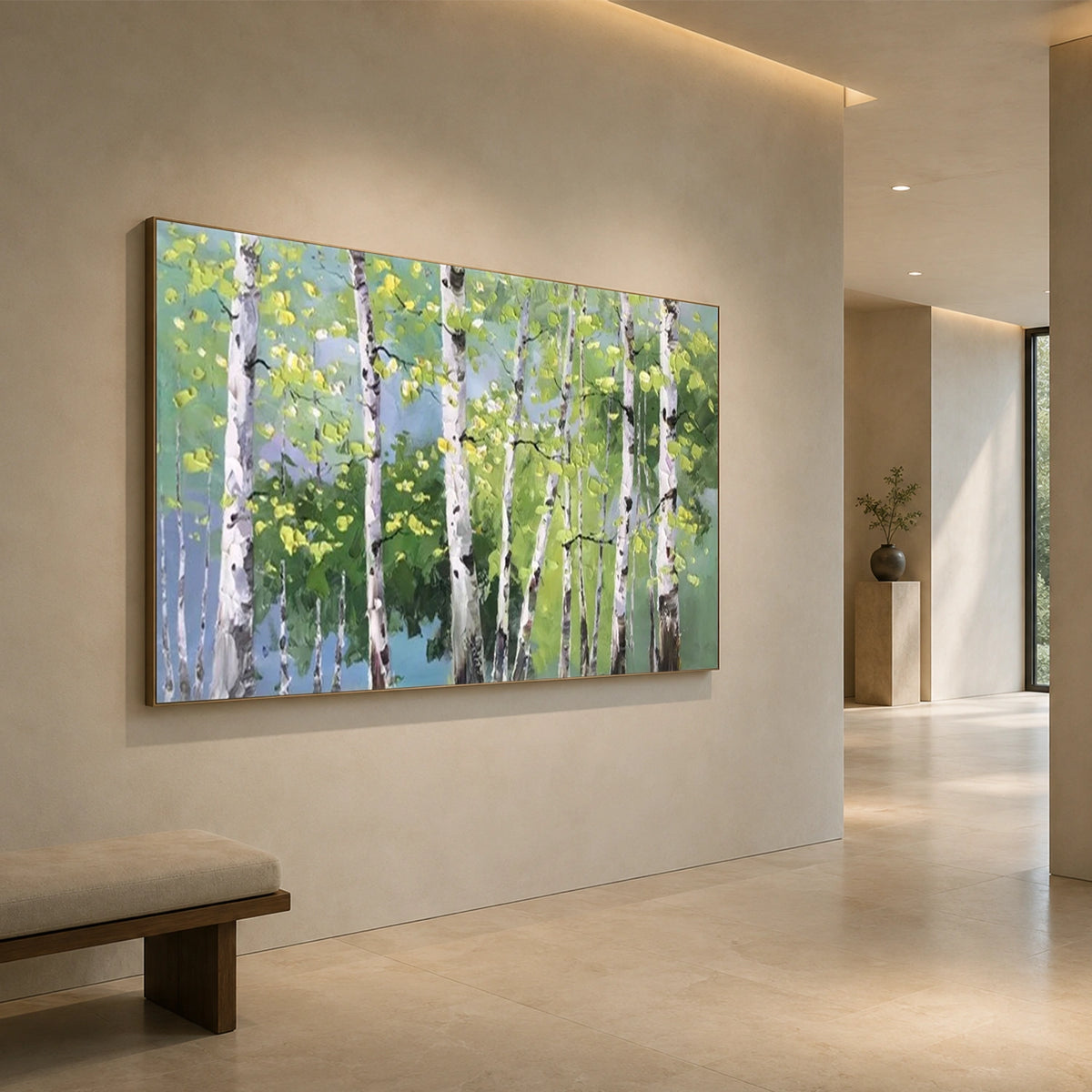 Flower & Tree Abstract Textured Wall Art #ML284