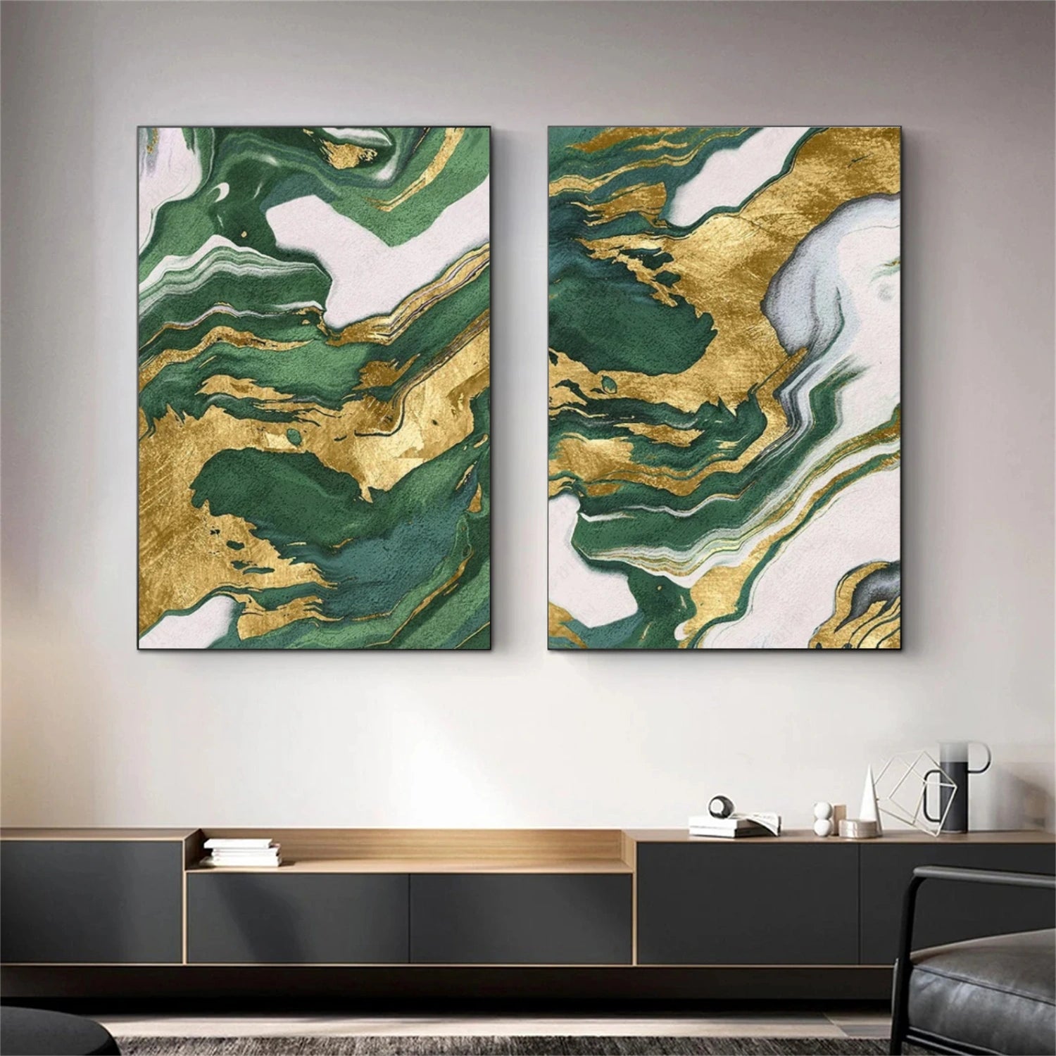 Abstract Canvas Art Set of 2 #WS858
