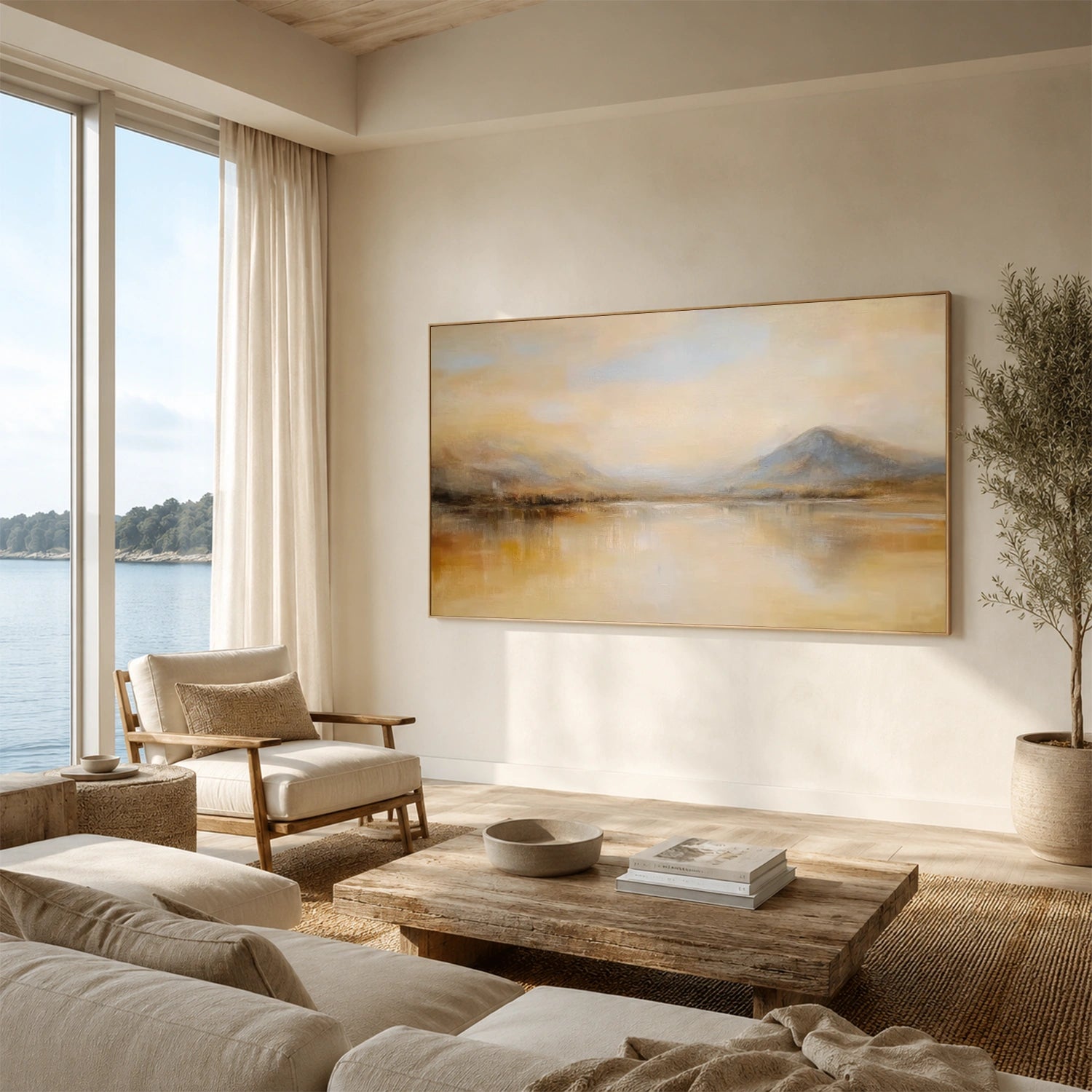 Abstract Mountain Canvas Art #MM412