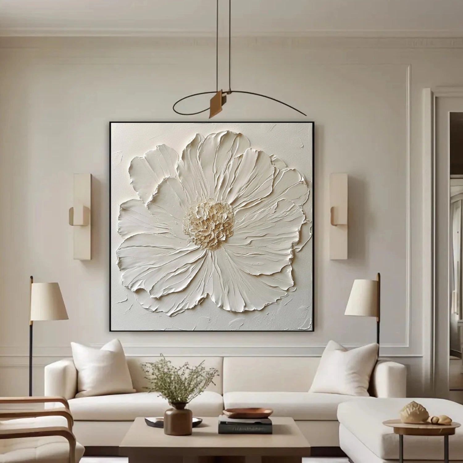 Flower & Tree Abstract Textured Wall Art #ML208