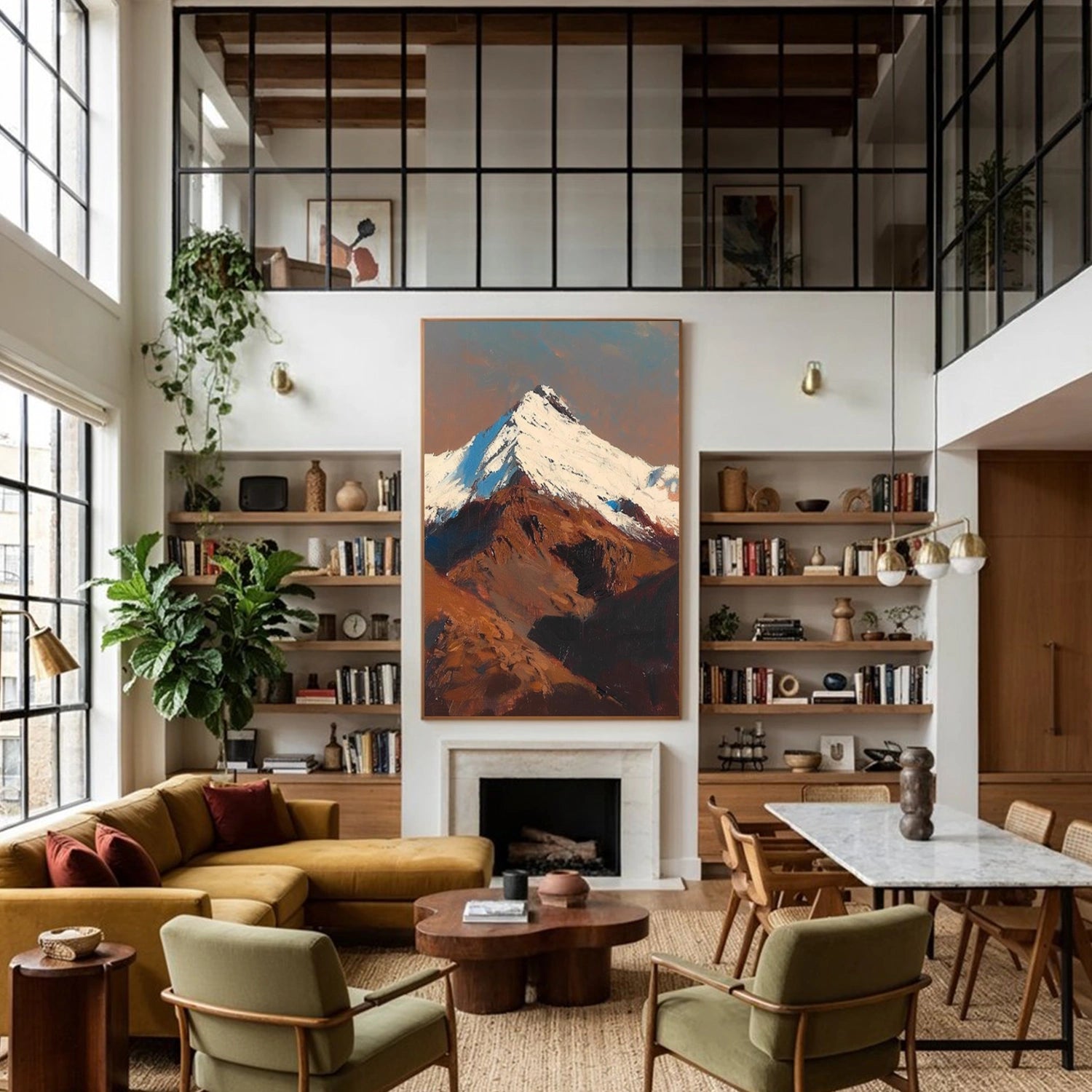 Minimalist Mountain Canvas Art #MM333