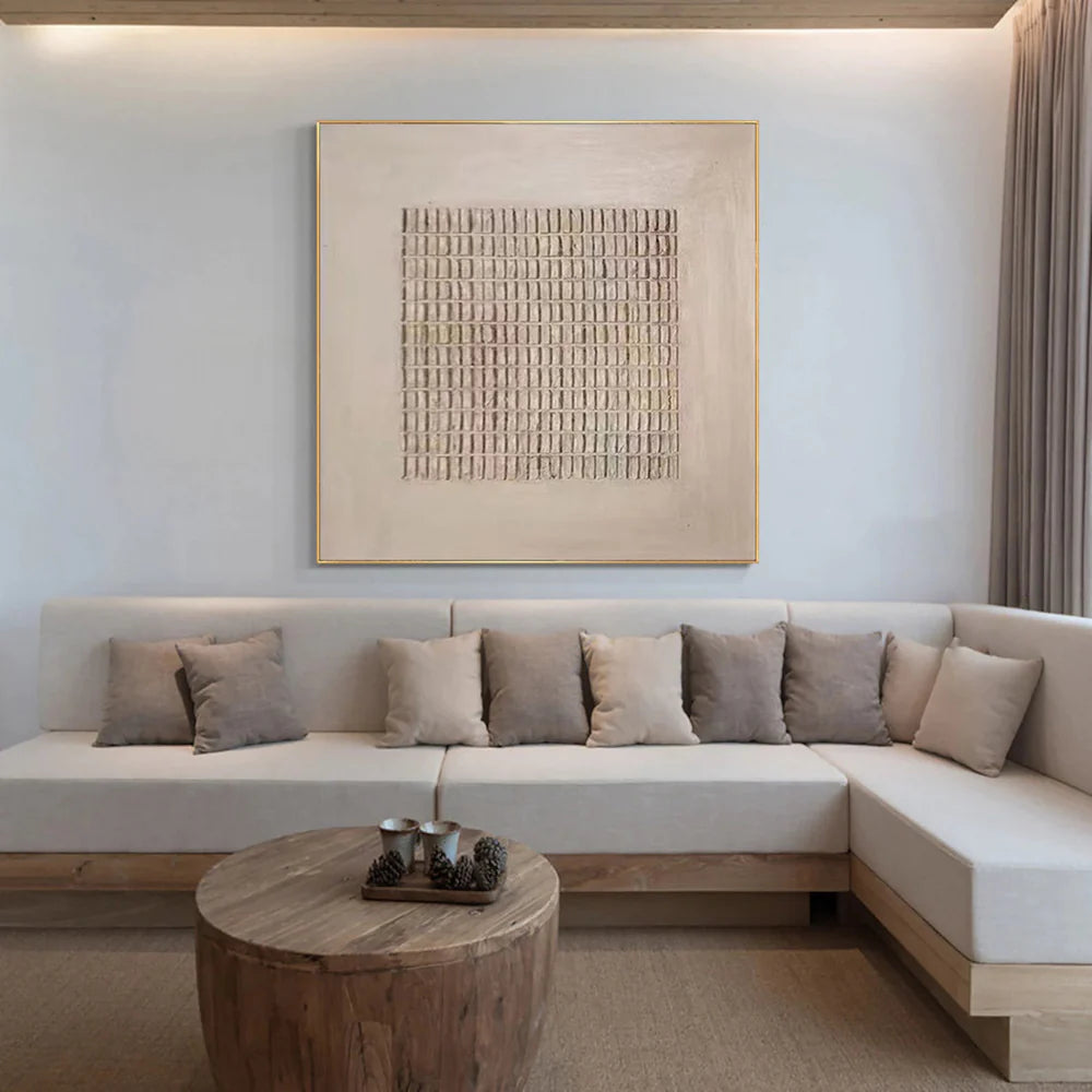 Minimalist Brown & Beige Art #MB002