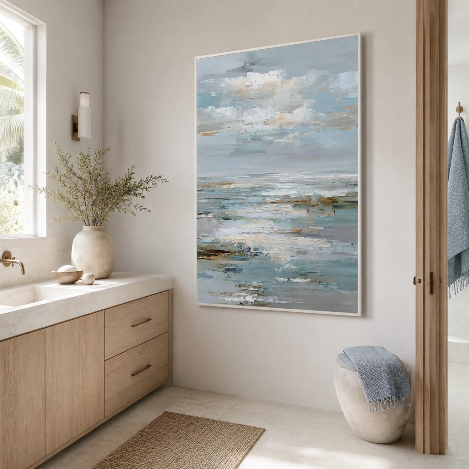 Sea & Sky Abstract Wall Art #MS359