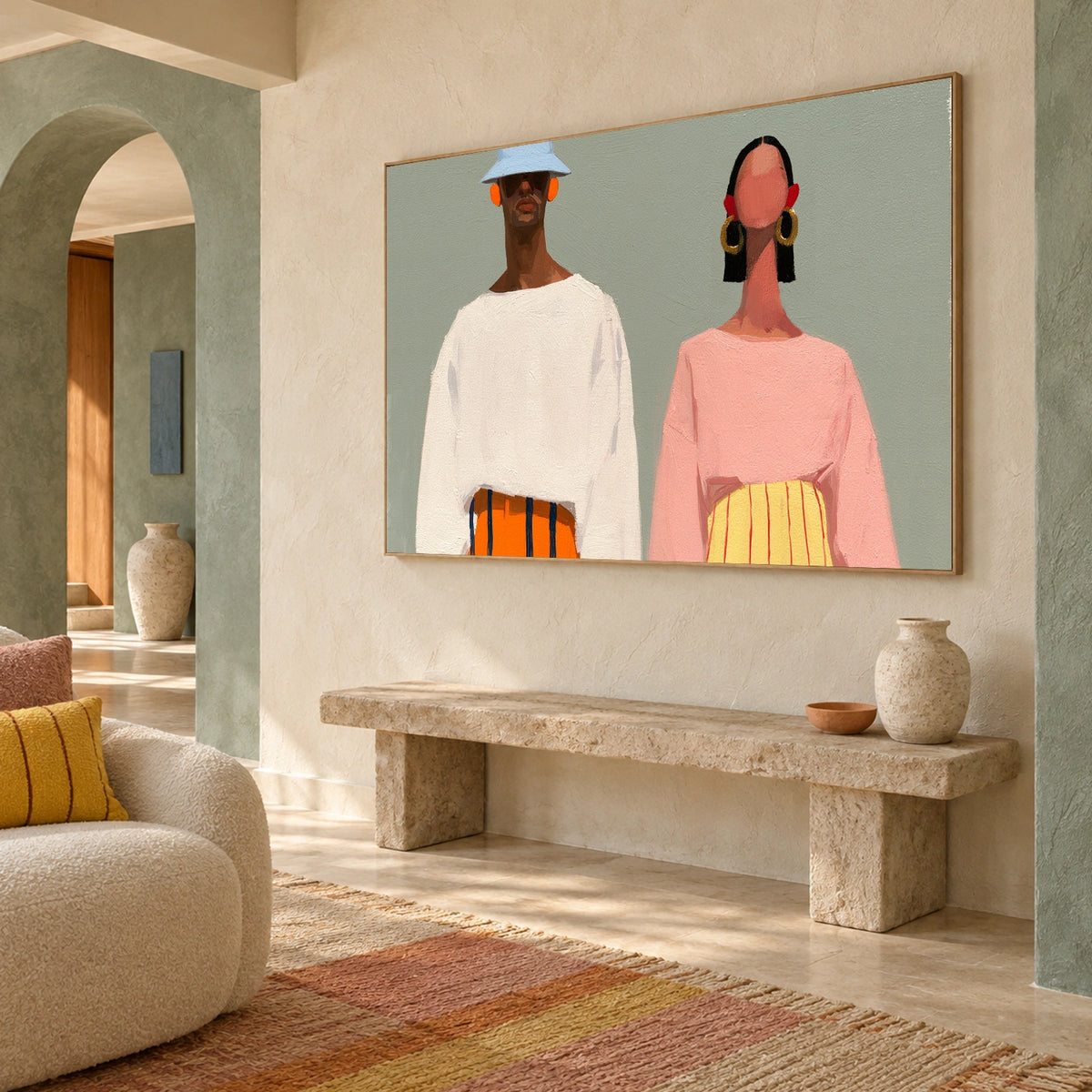 Abstract Portrait Wall Art #AP152