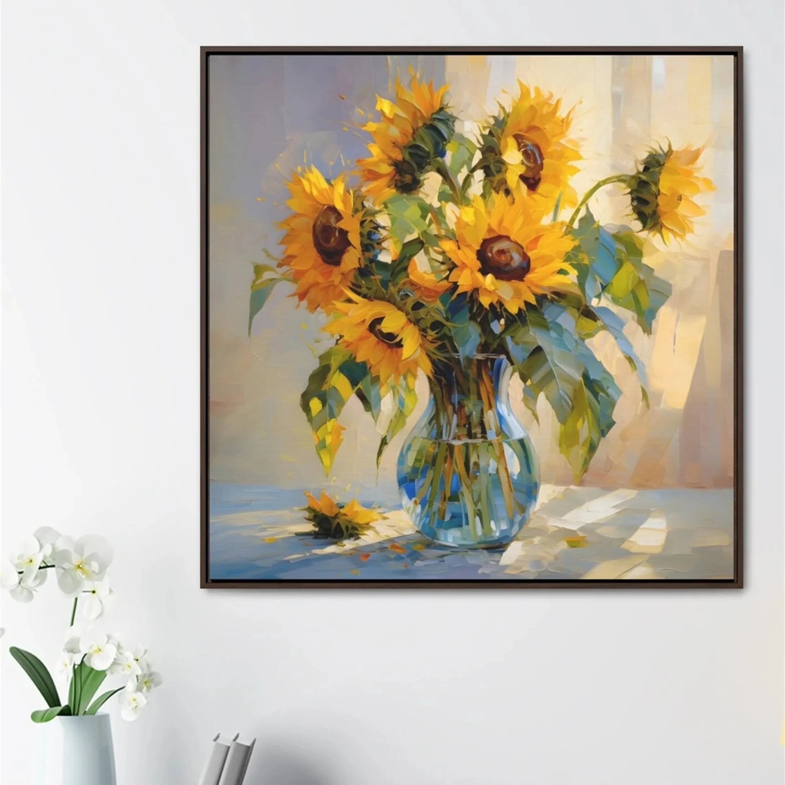 Colorful Flower & Tree Abstract Wall Art #ML036