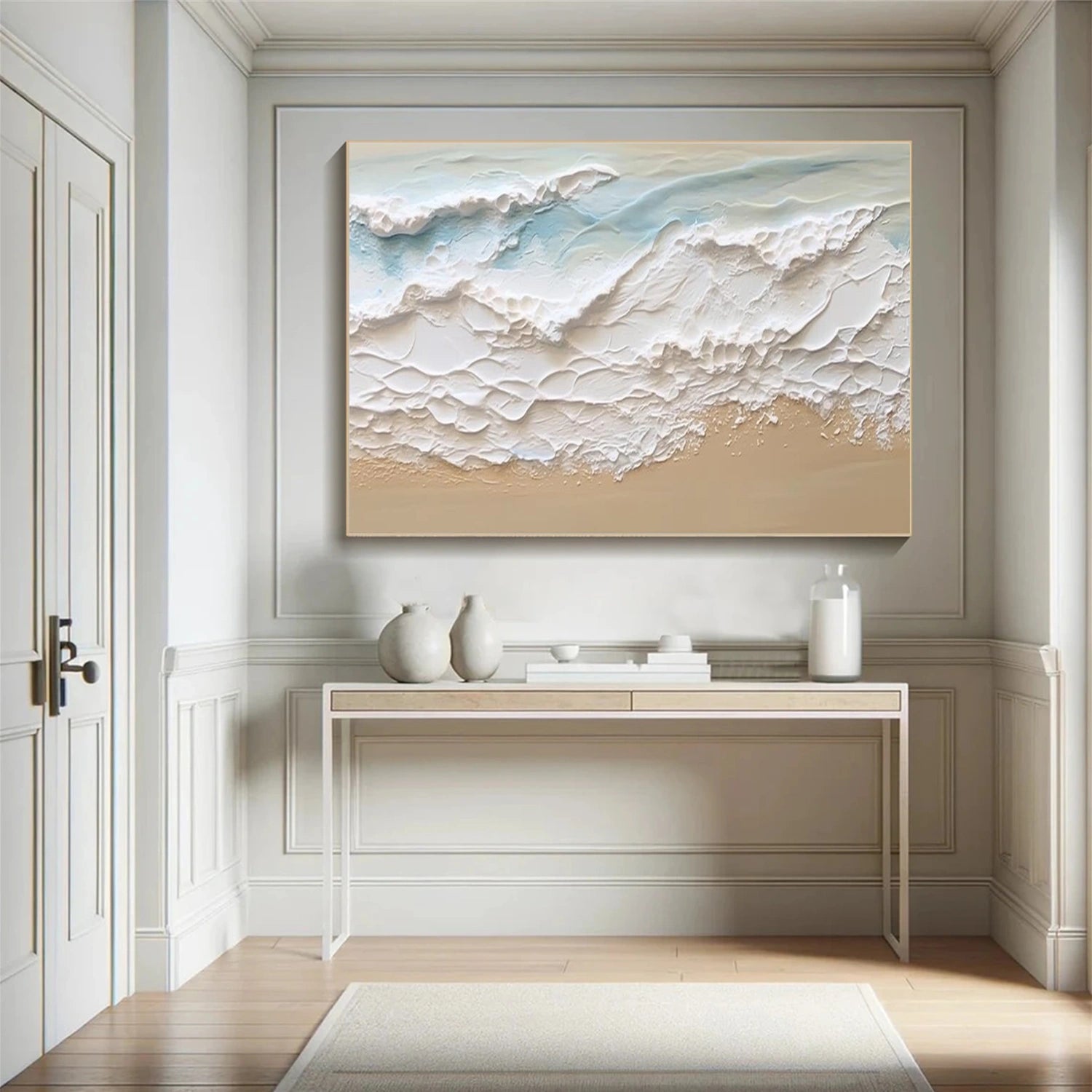 Sea & Sky Abstract Textured Wall Art #MS147