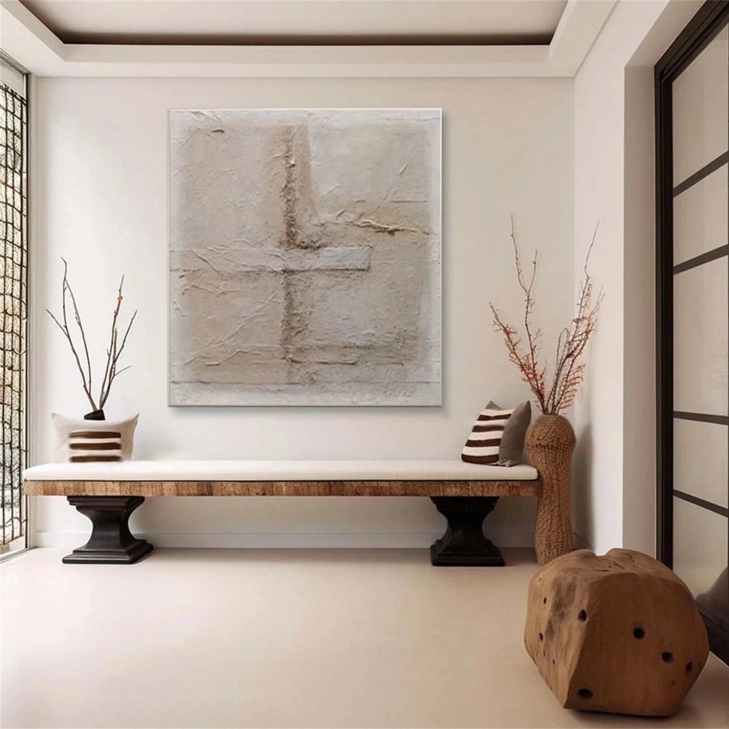 Wabi Sabi Textured Canvas Art #WS825