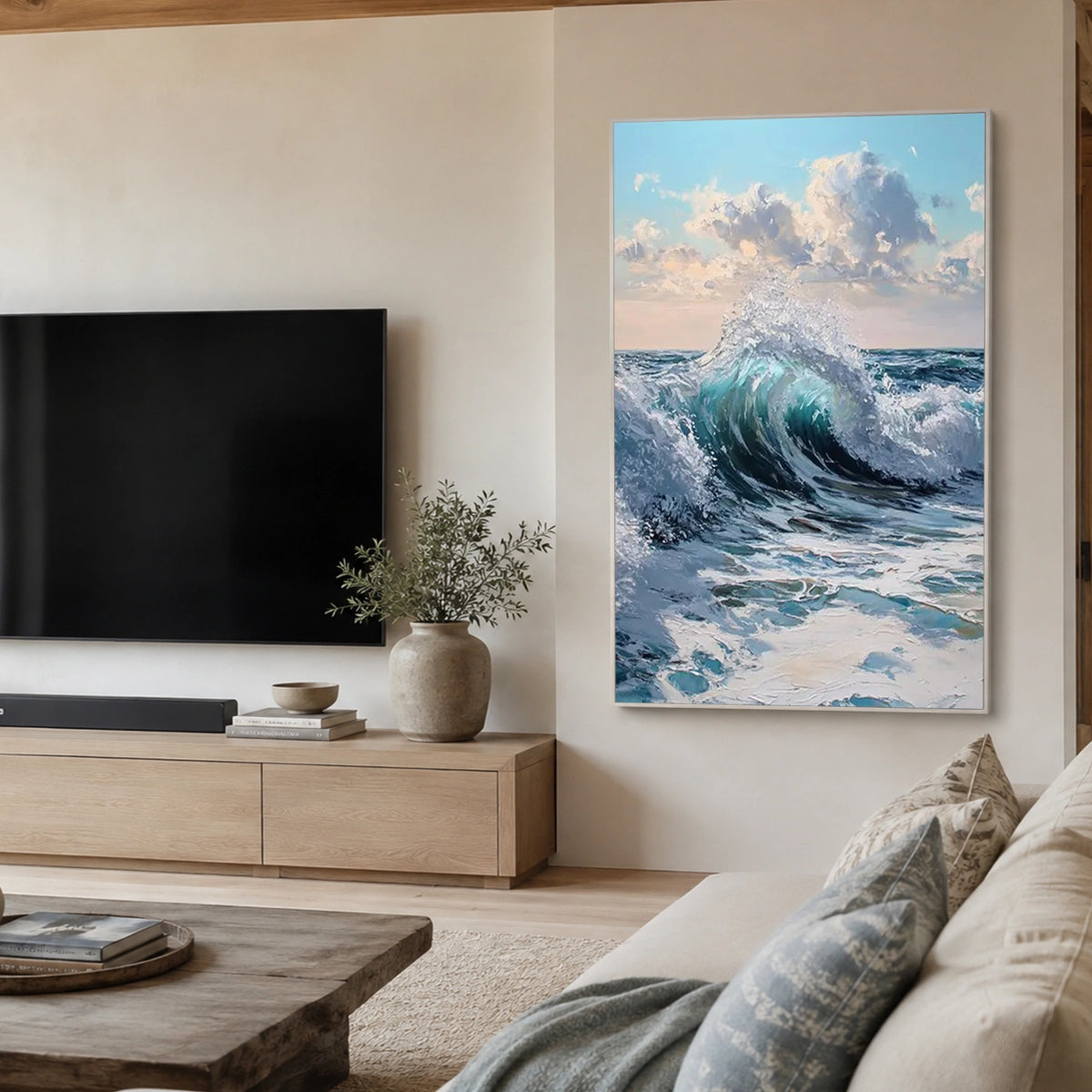 Sea & Sky Abstract Wall Art #MS365