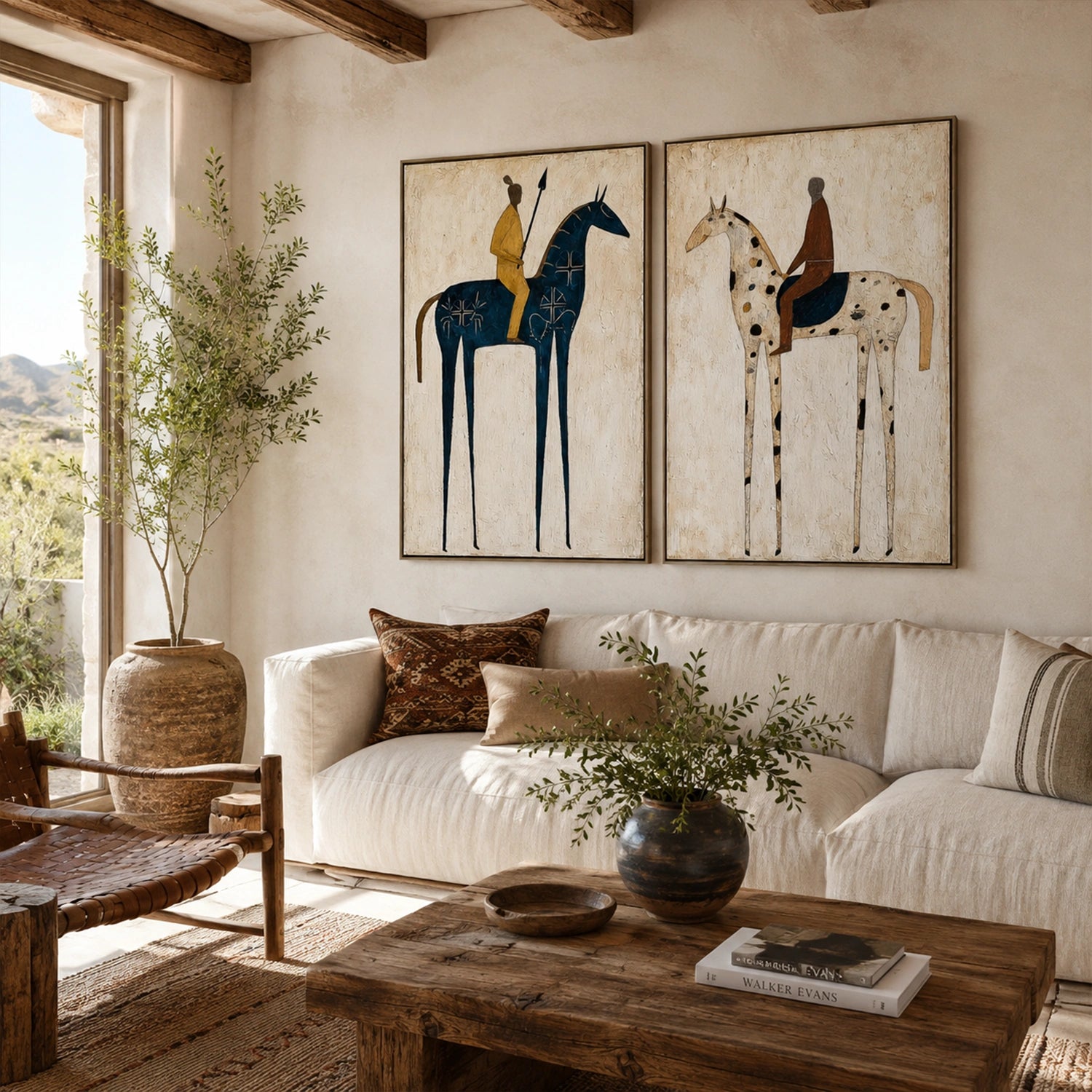 Western Cowboy Art Set of 2 #VA174